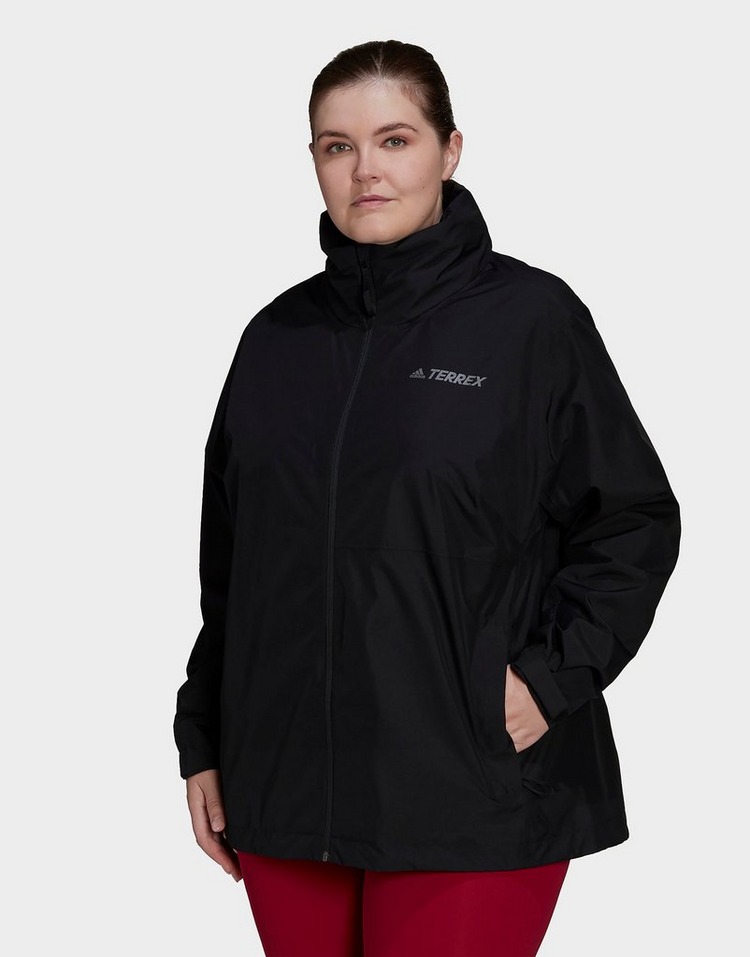 adidas Terrex Multi RAIN.RDY Two-Layer Rain Jacket (Plus Size)