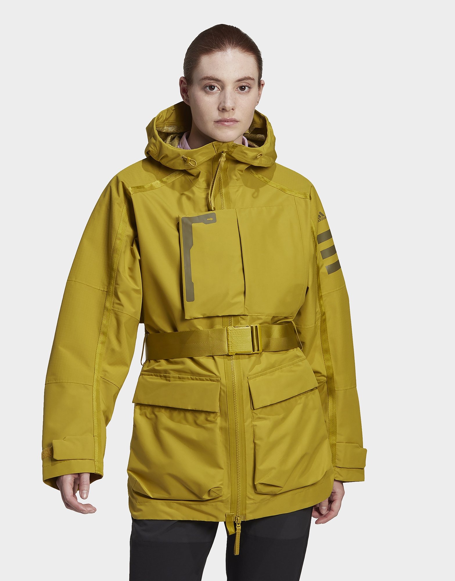 Green adidas TERREX XPLORIC RAIN.RDY CITY JACKET JD Sports UK