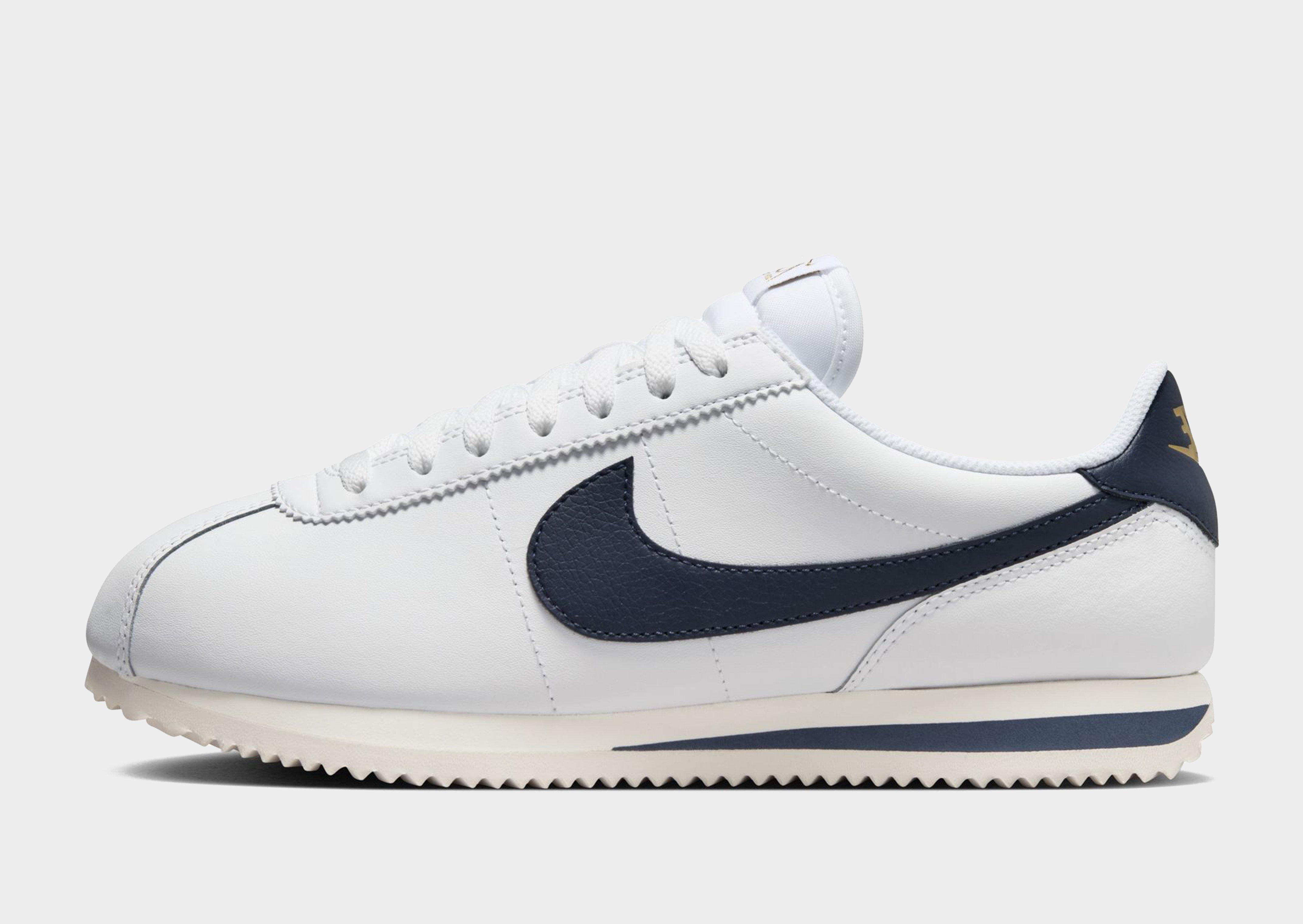 White Nike Cortez Leather Women s JD Sports Singapore