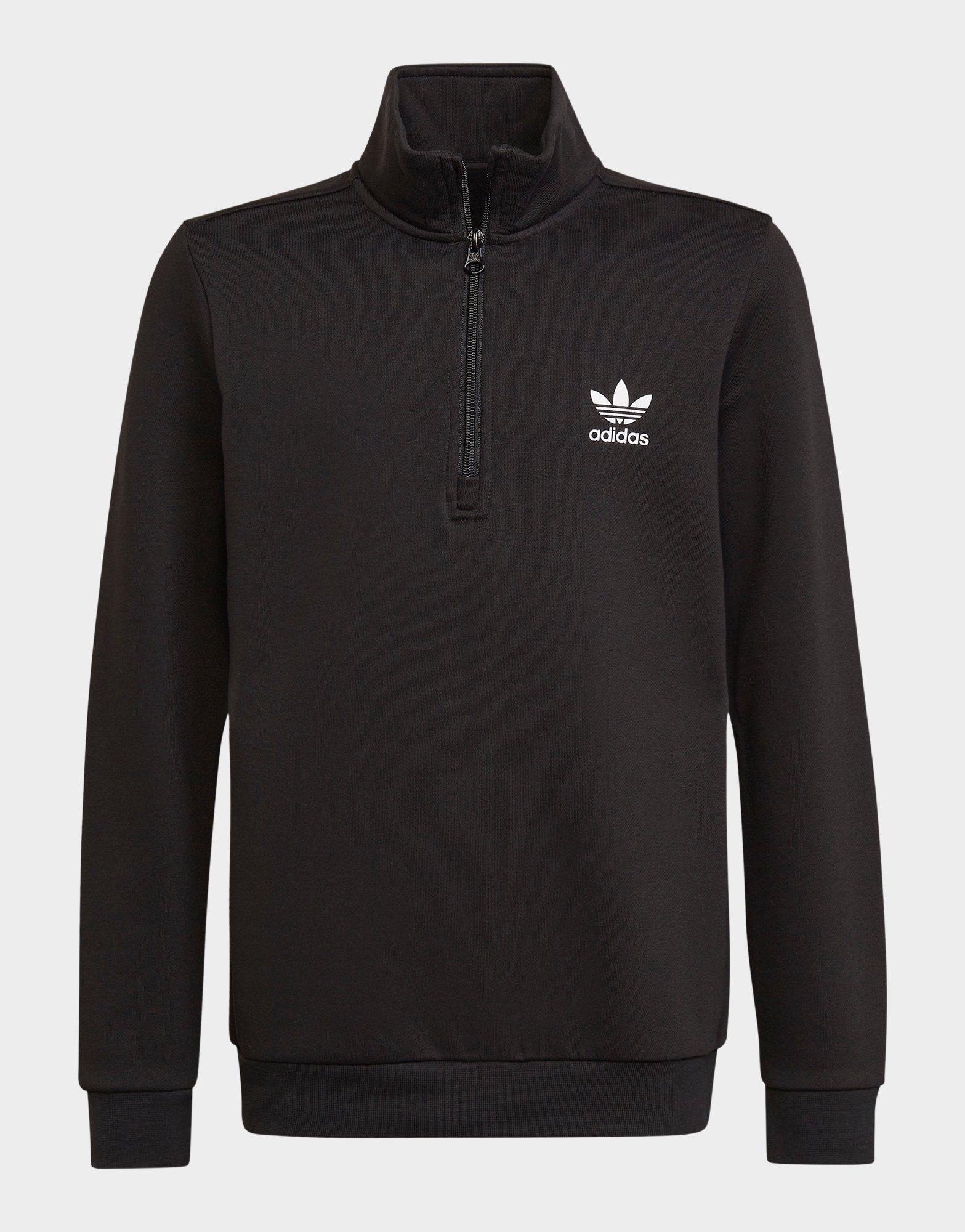 adidas half zip fleece sweatshirt