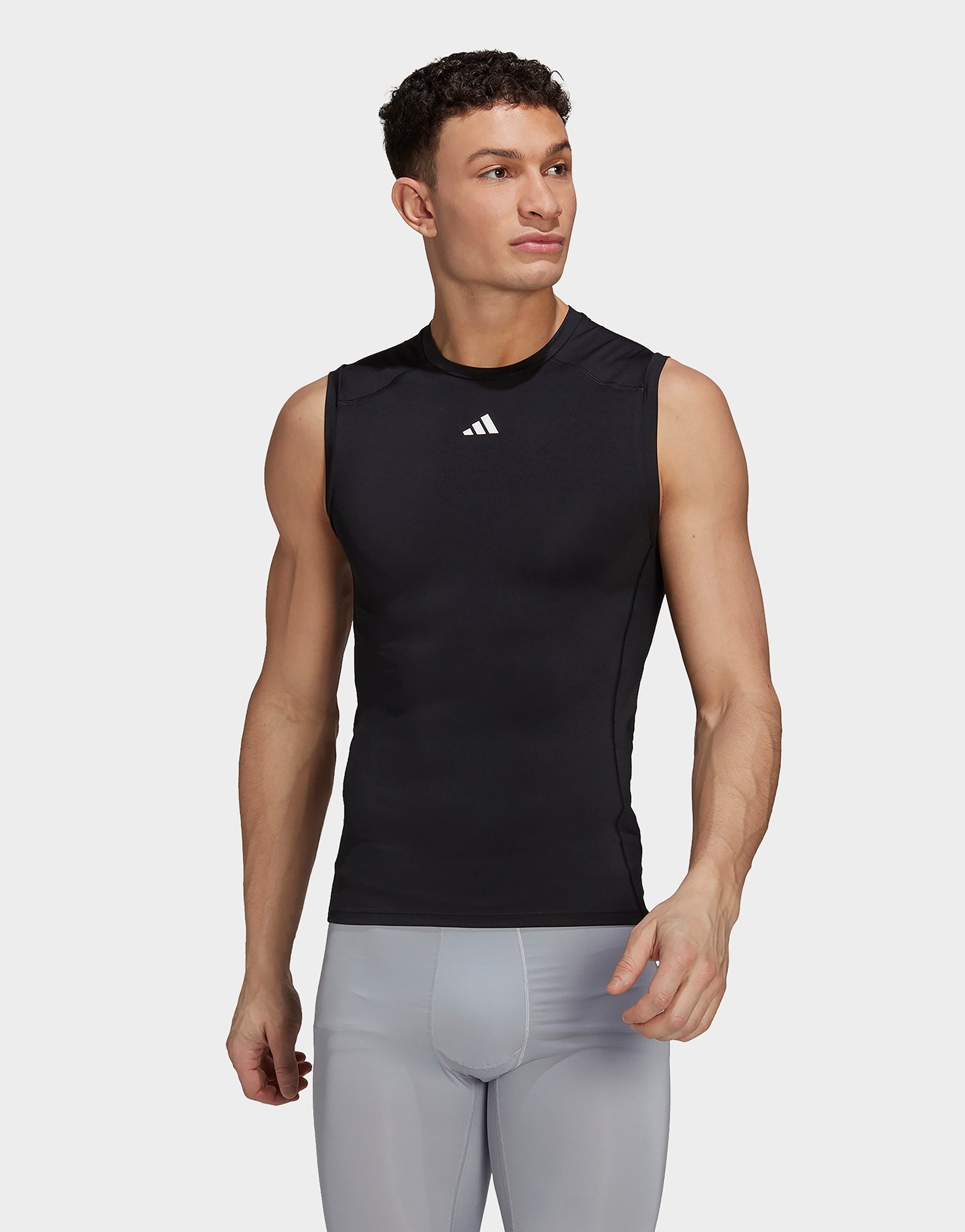 Black adidas Techfit Training Sleeveless Tee JD Sports UK