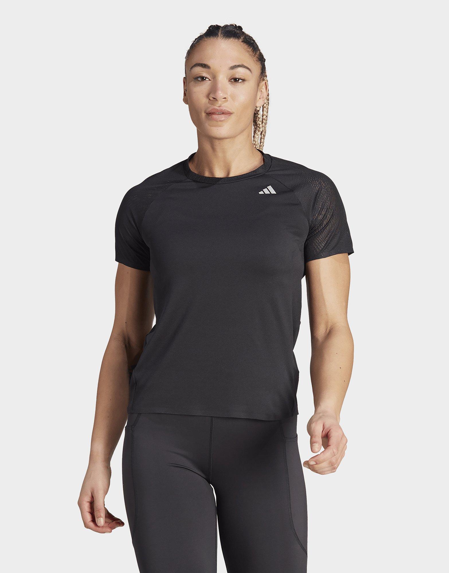 Black adidas Adizero Running TShirt JD Sports UK