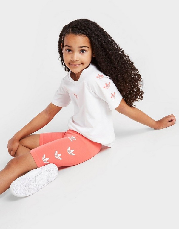 adidas Originals Tee And Cycle Shorts Set Children