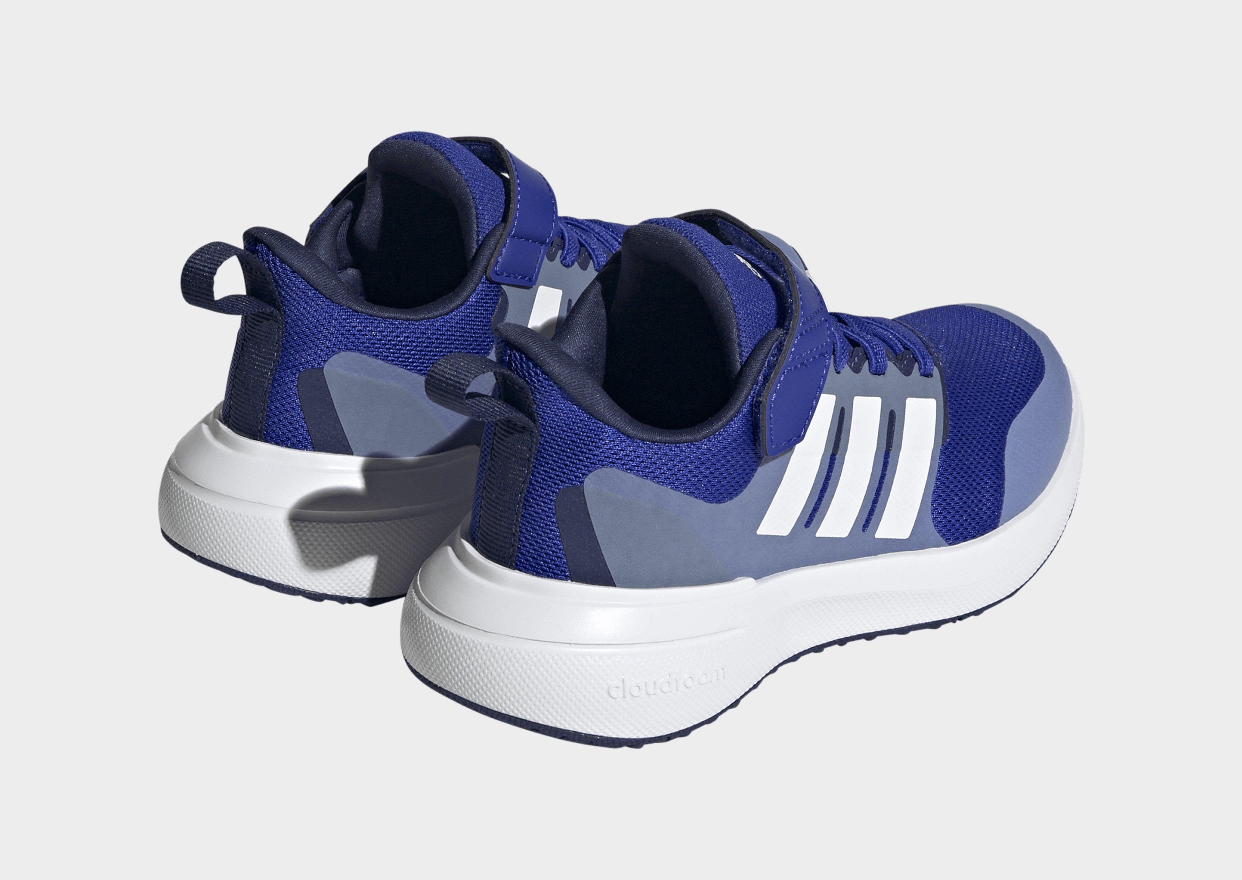 Blue adidas FortaRun 2.0 Cloudfoam Elastic Lace Top Strap Shoes 