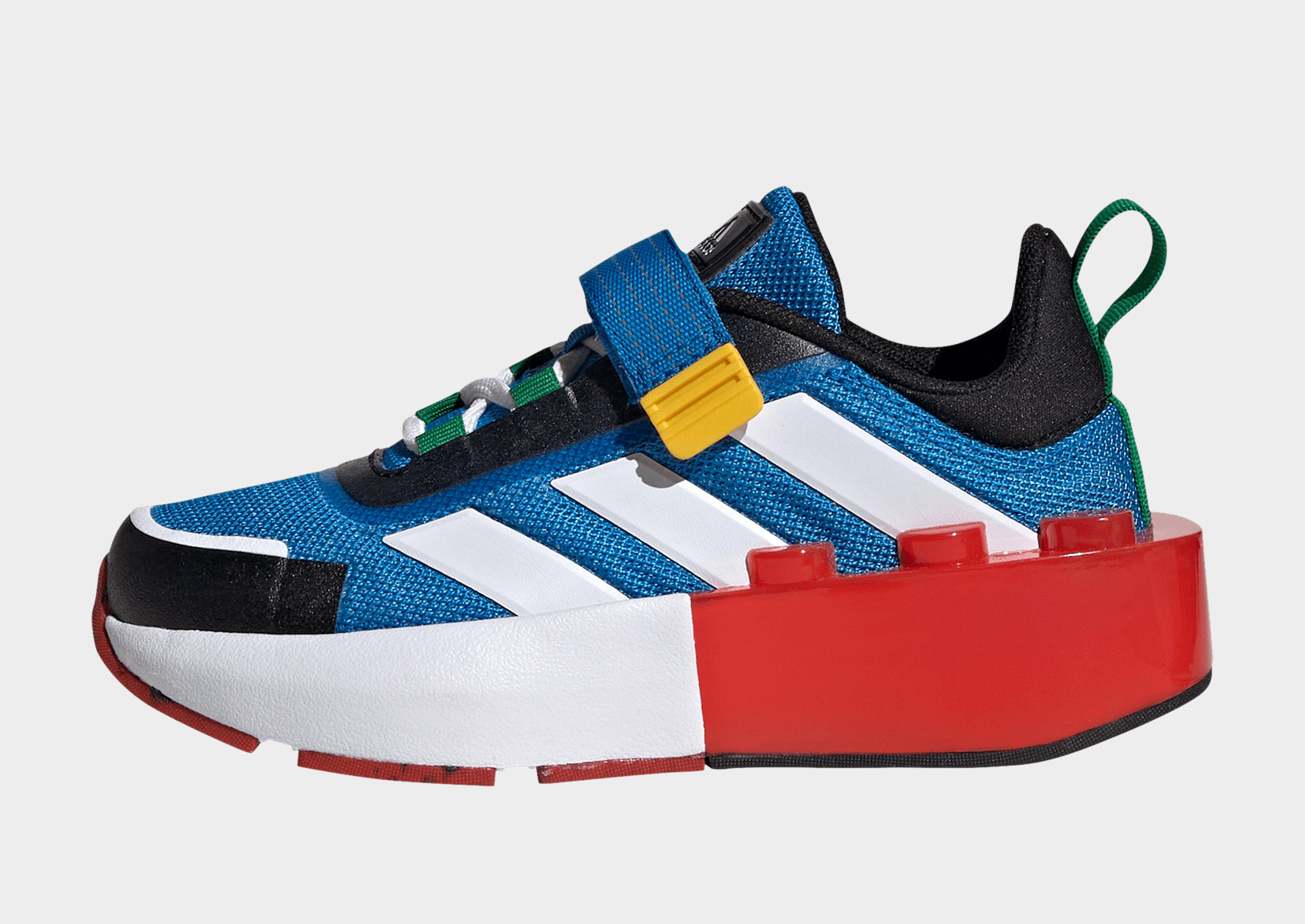 Rood adidas adidas x LEGO Tech RNR Schoenen met Elastische Veters