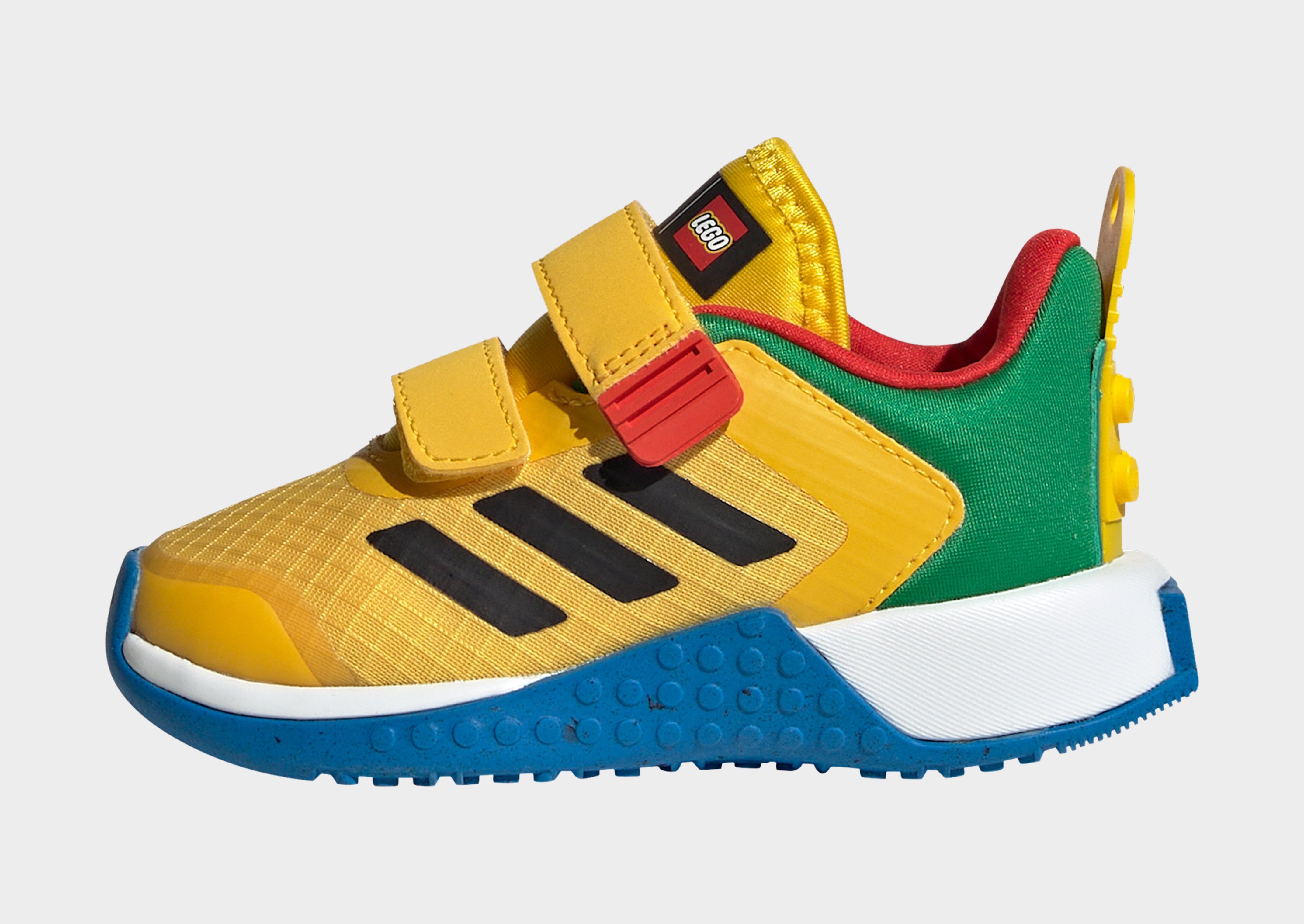Yellow adidas DNA x LEGO® Two-Strap Hook-and-Loop Shoes | JD Sports UK