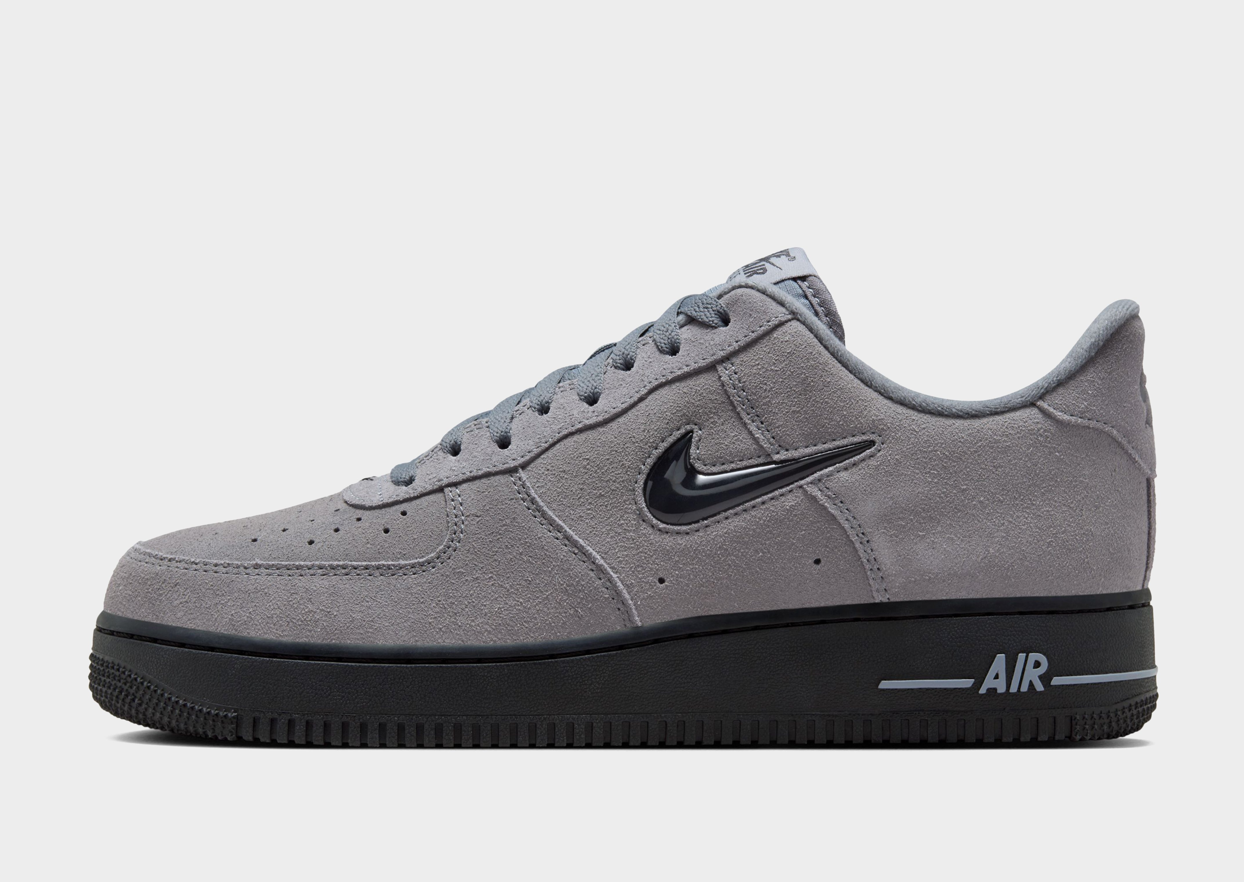 Grey suede nike air force hotsell