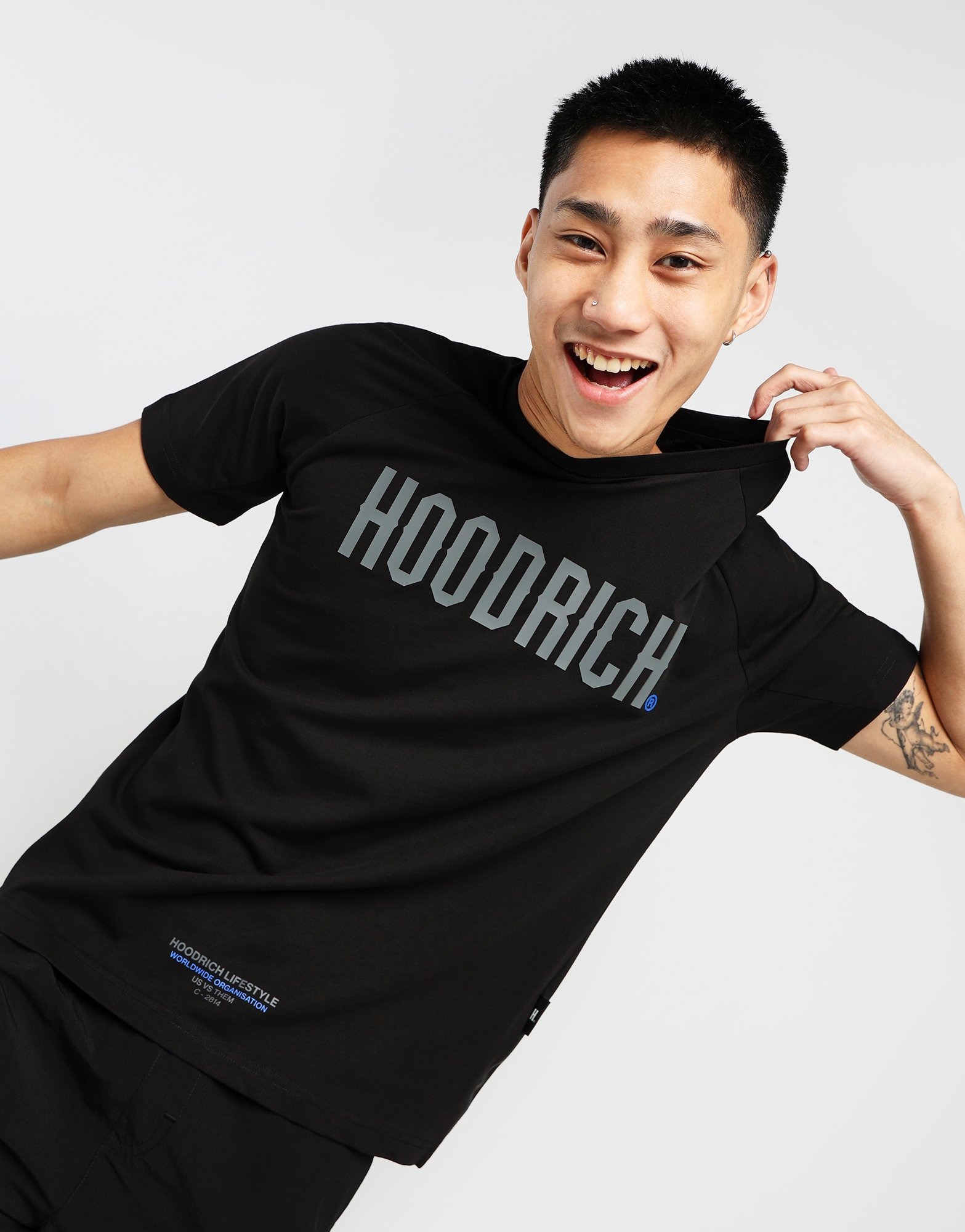 Black Hoodrich OG Cycle T-Shirt | JD Sports Malaysia