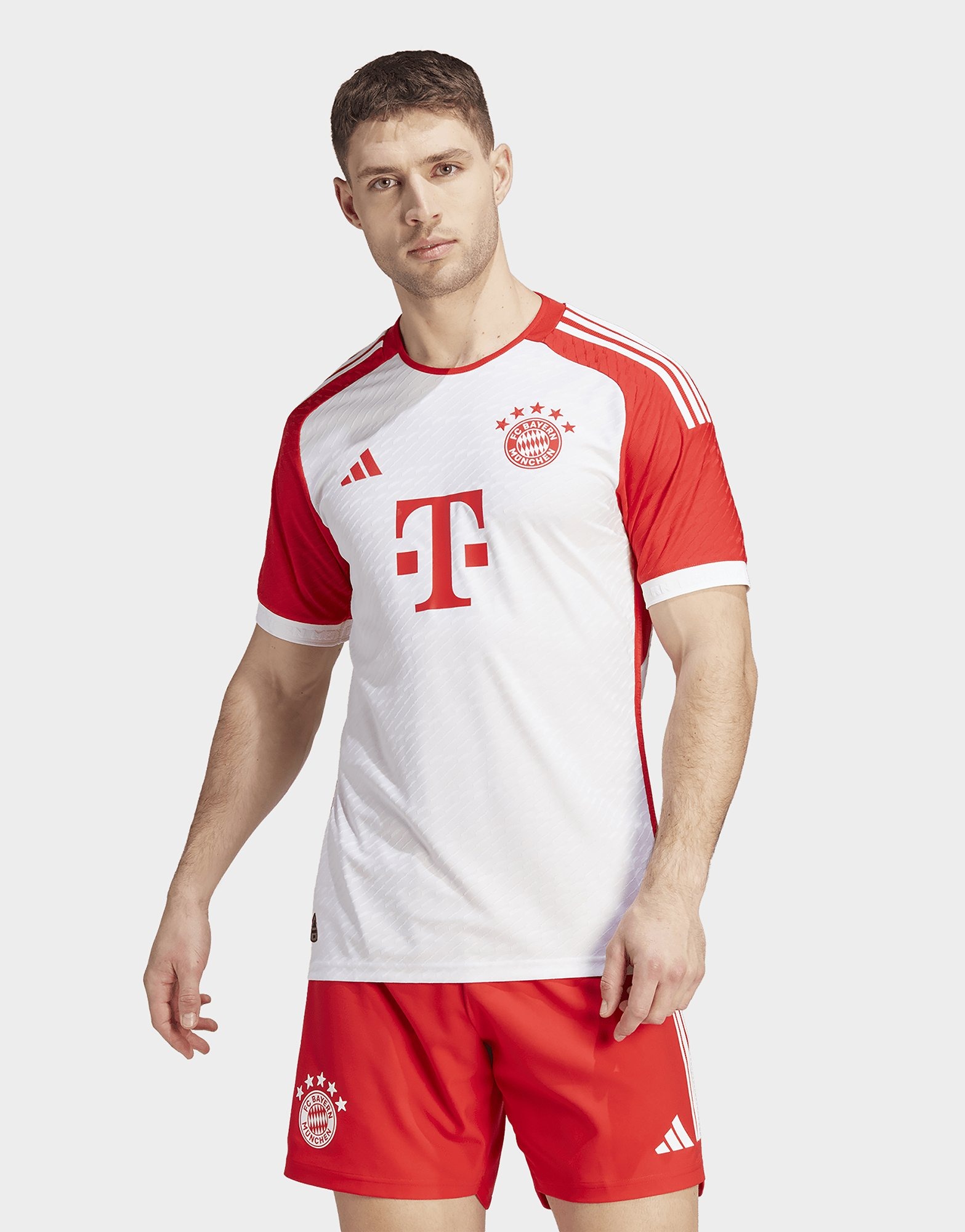 White adidas FC Bayern 23/24 Home Authentic Jersey | JD Sports UK
