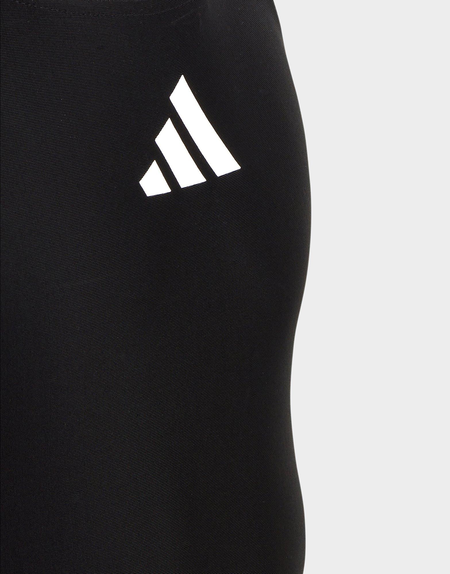 Black adidas Solid Small Logo Swimsuit JD Sports UK