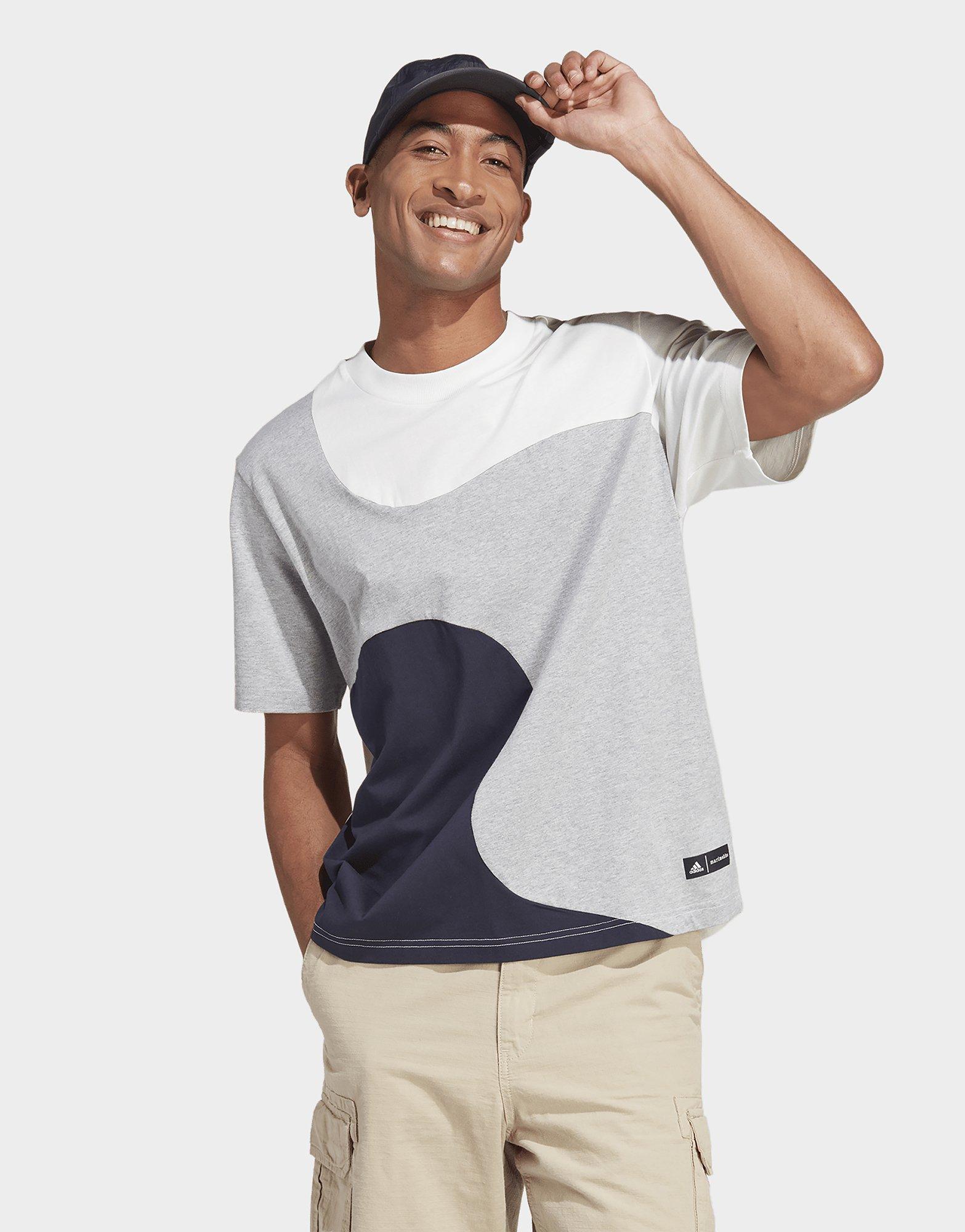 Grey adidas Marimekko Future Icons 3-Stripes T-Shirt | JD Sports UK