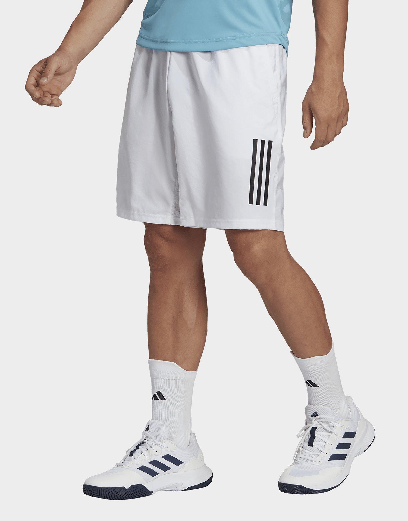 White adidas Club 3 Stripes Tennis Shorts JD Sports UK