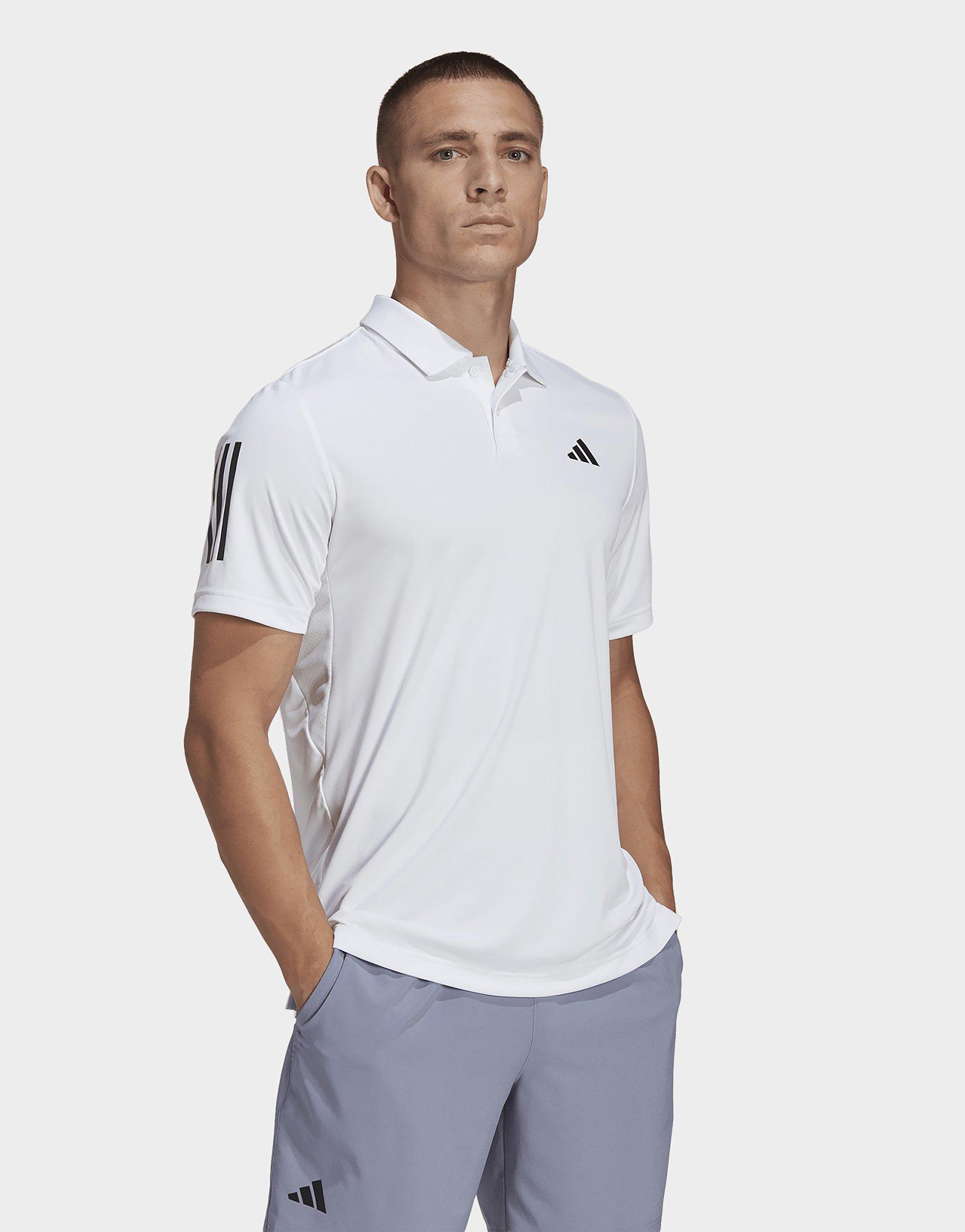 Adidas striped polo store shirt