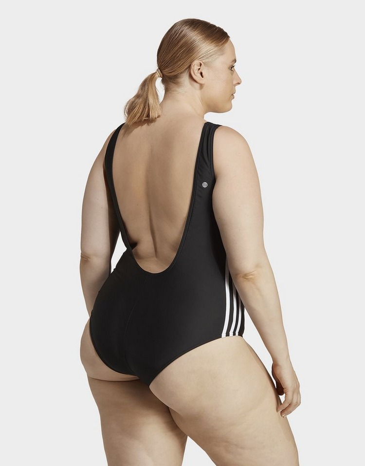 adidas Adicolor 3-Stripes Swimsuit (Plus Size)