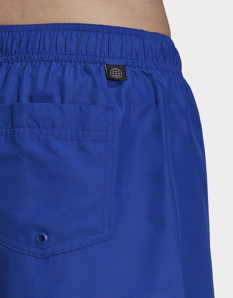 Blue adidas CLX Short Length Swim Shorts | JD Sports UK