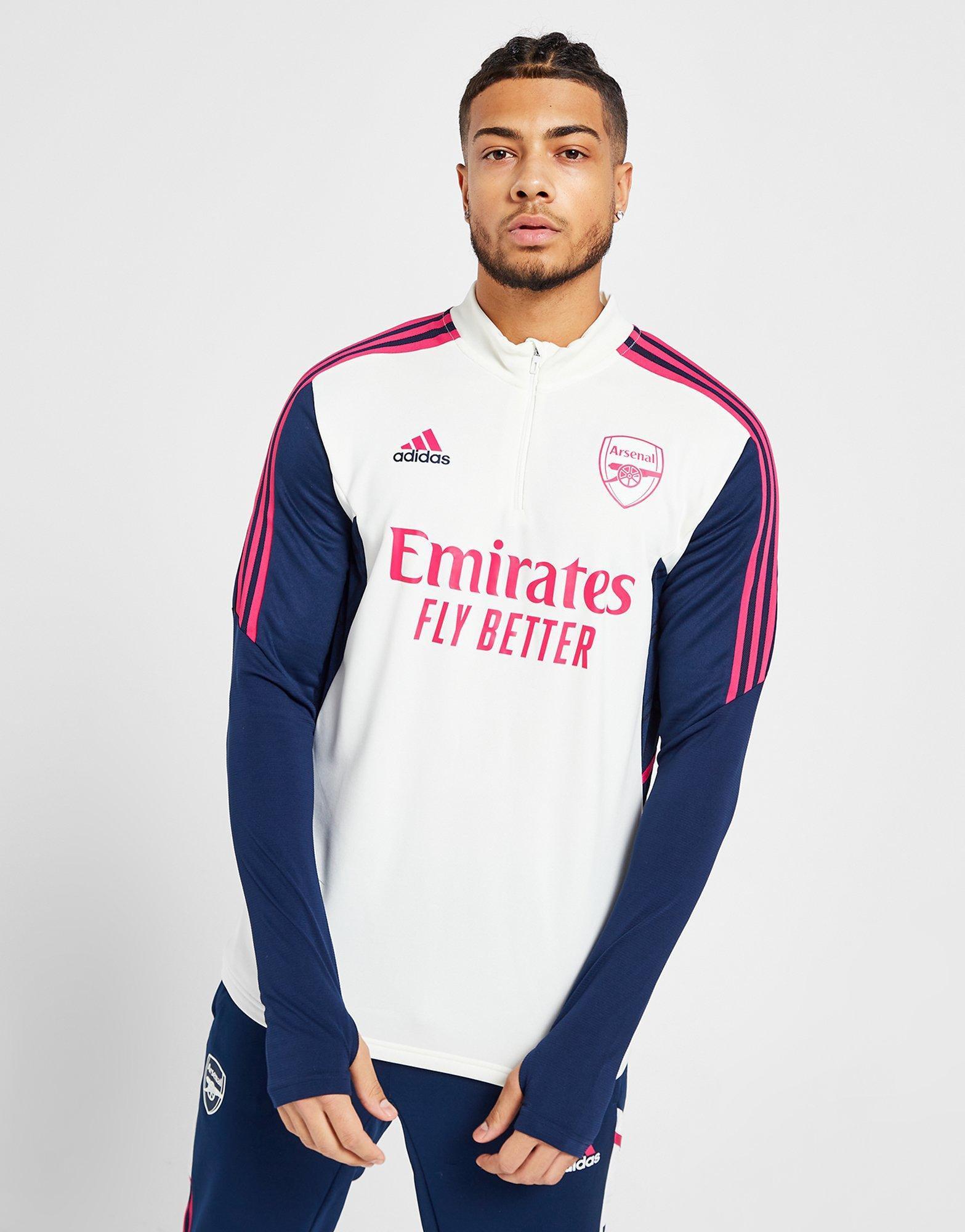 Adidas Arsenal FC Men's 1/4-Zip Training Top Off-White/ConNavy / Medium