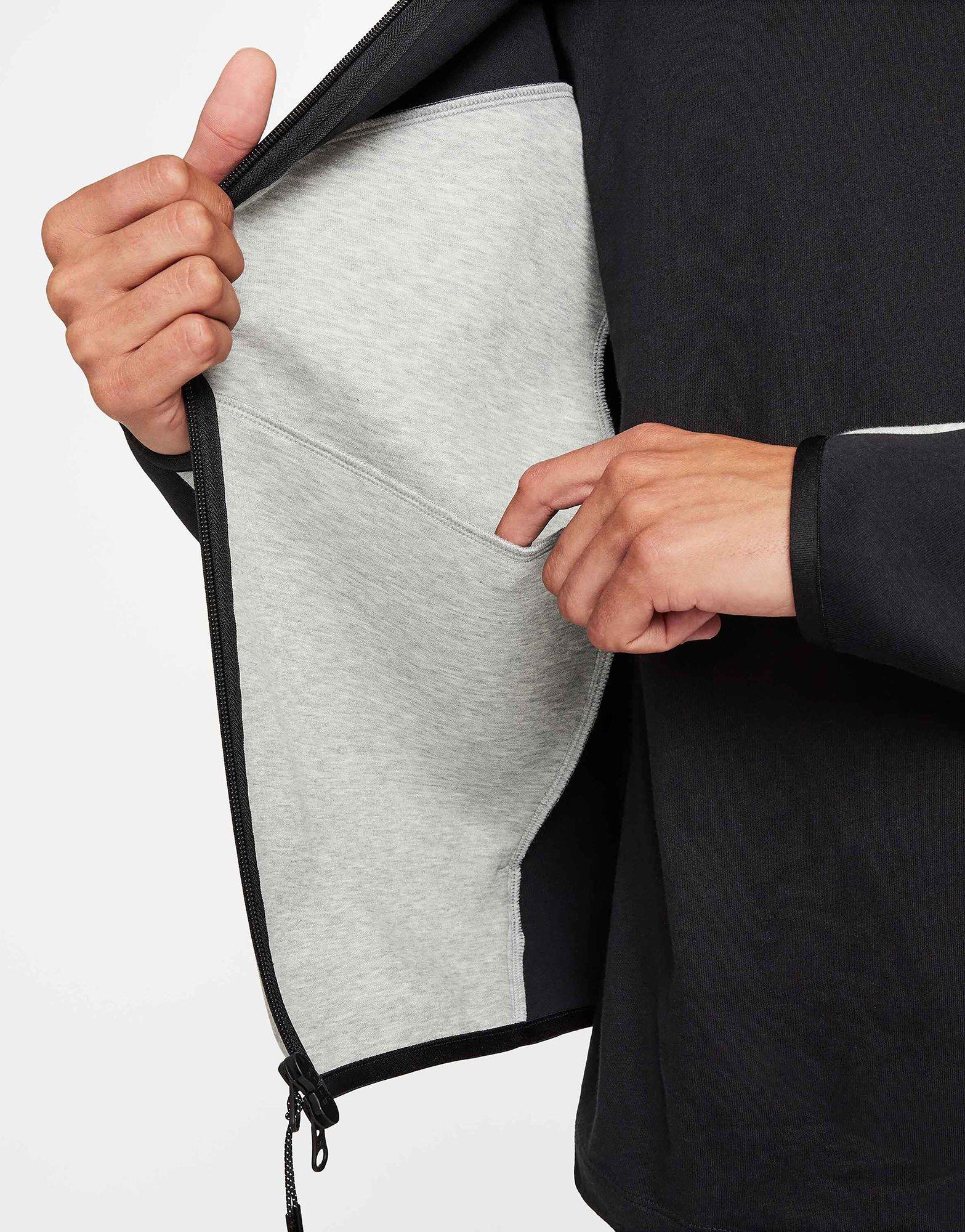 Nike Tech Windrunner herenjack van fleece met rits over de hele lengte Tech