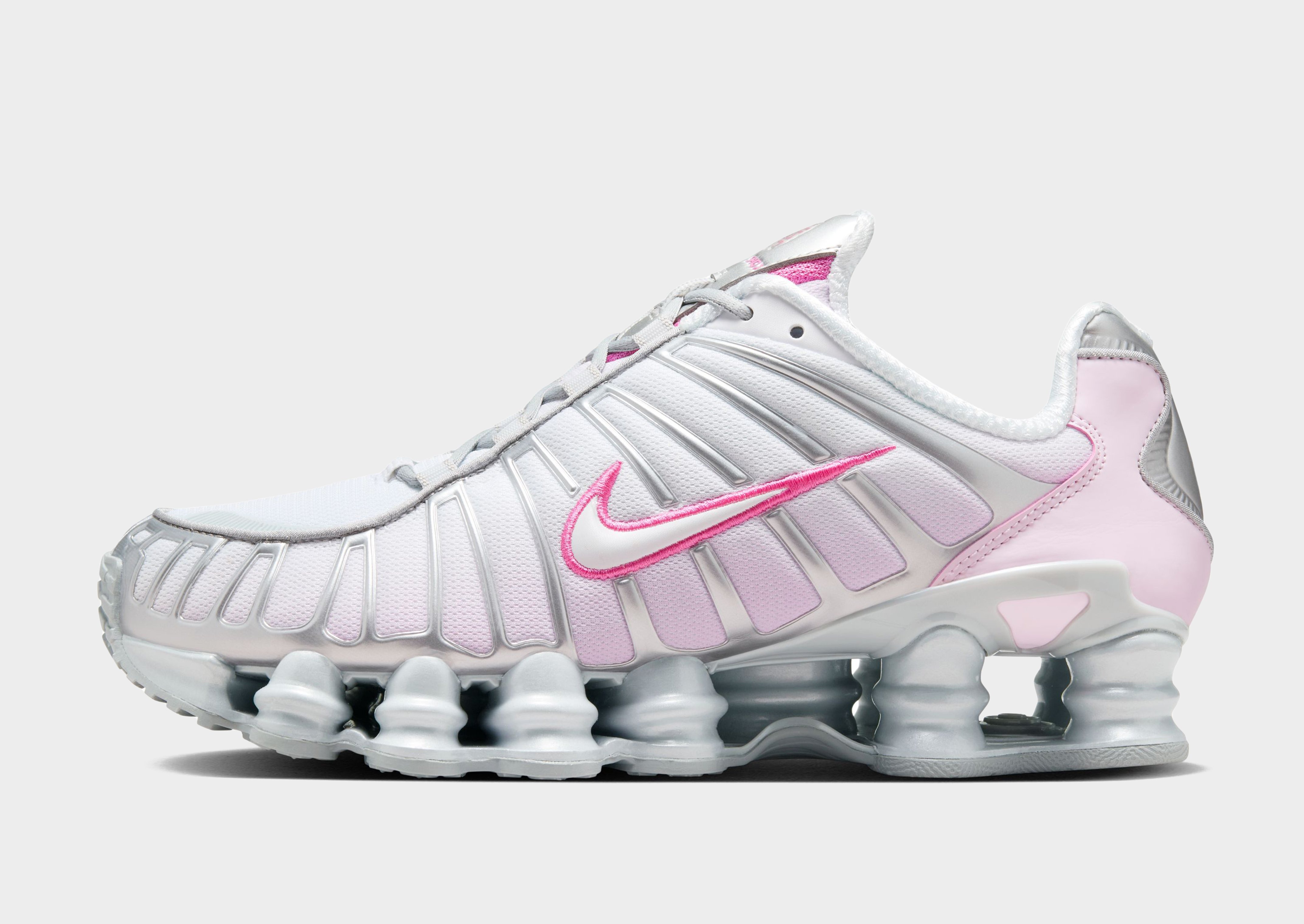 Nike shox junior branco e rosa hotsell