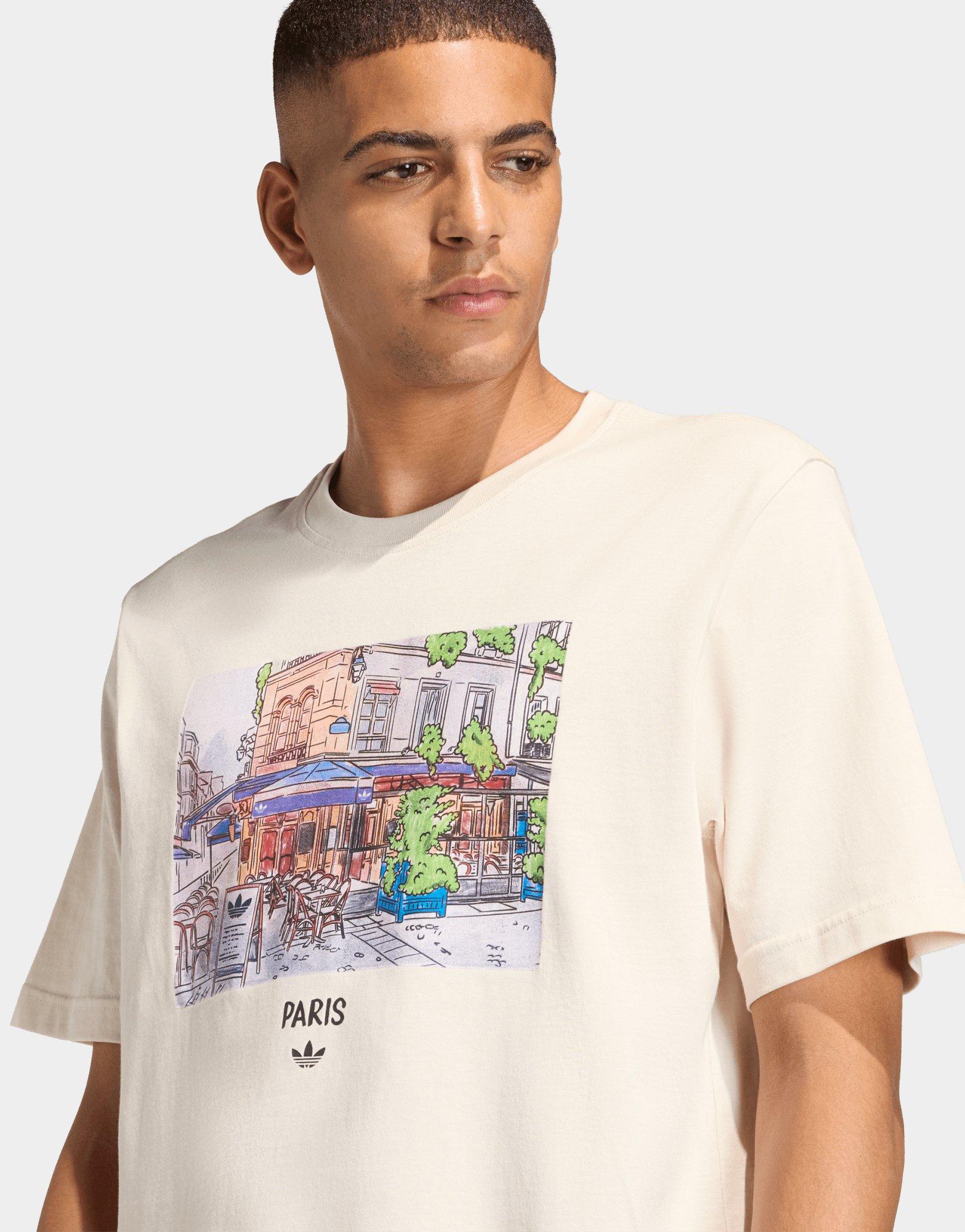 adidas PAINTING PARIS STREET VIEW GRAPHIC TEE