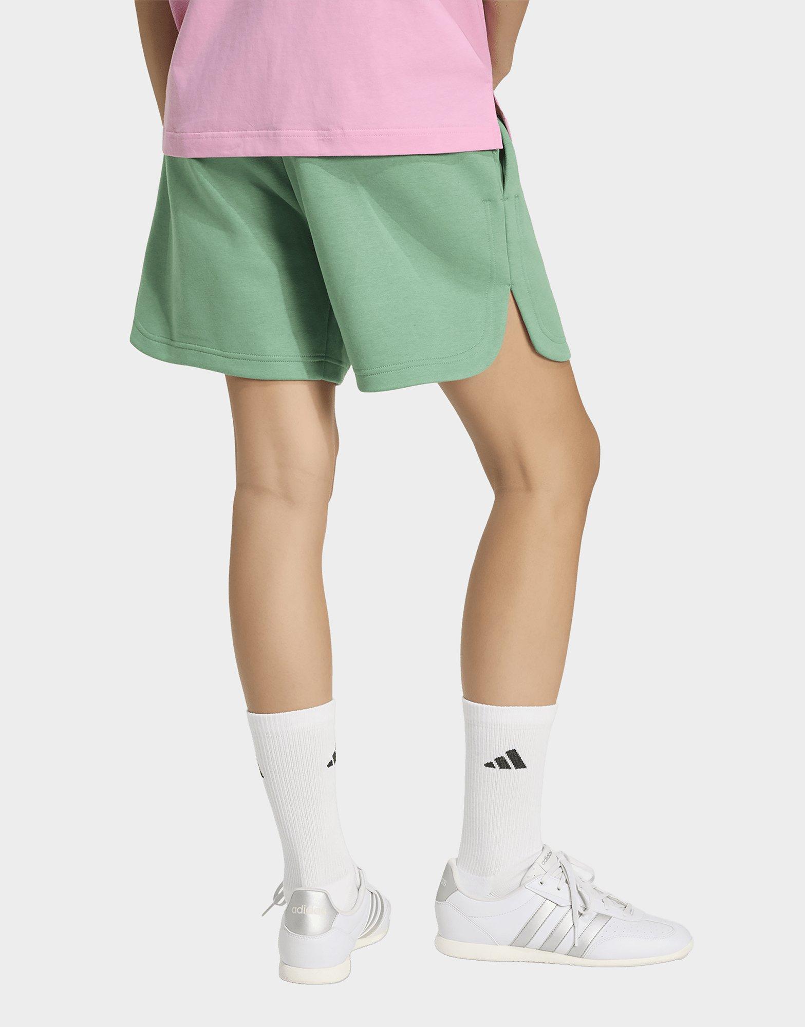 adidas 3 Stripes Studio Fleece Loose Shorts