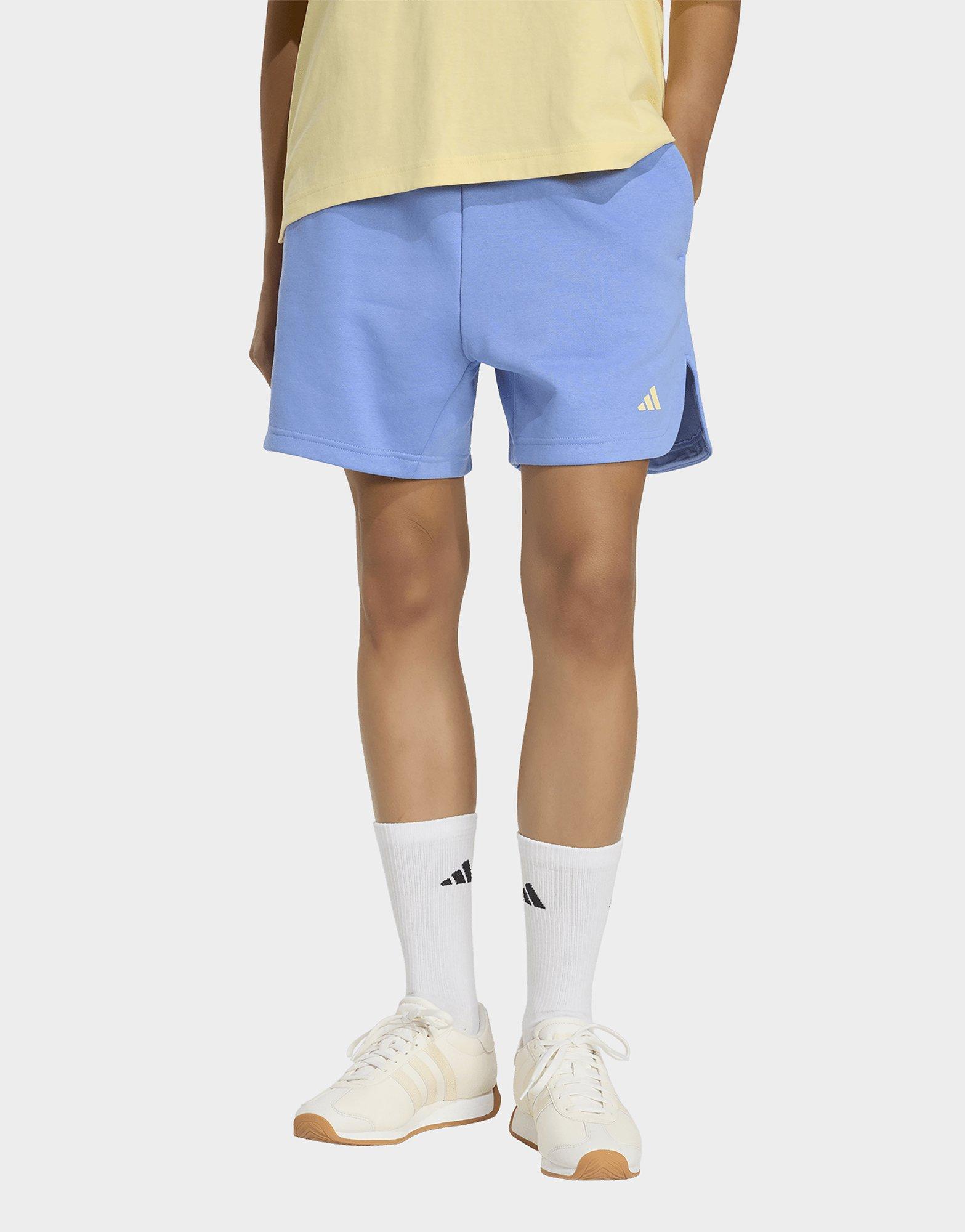 adidas 3 Stripes Studio Fleece Loose Shorts