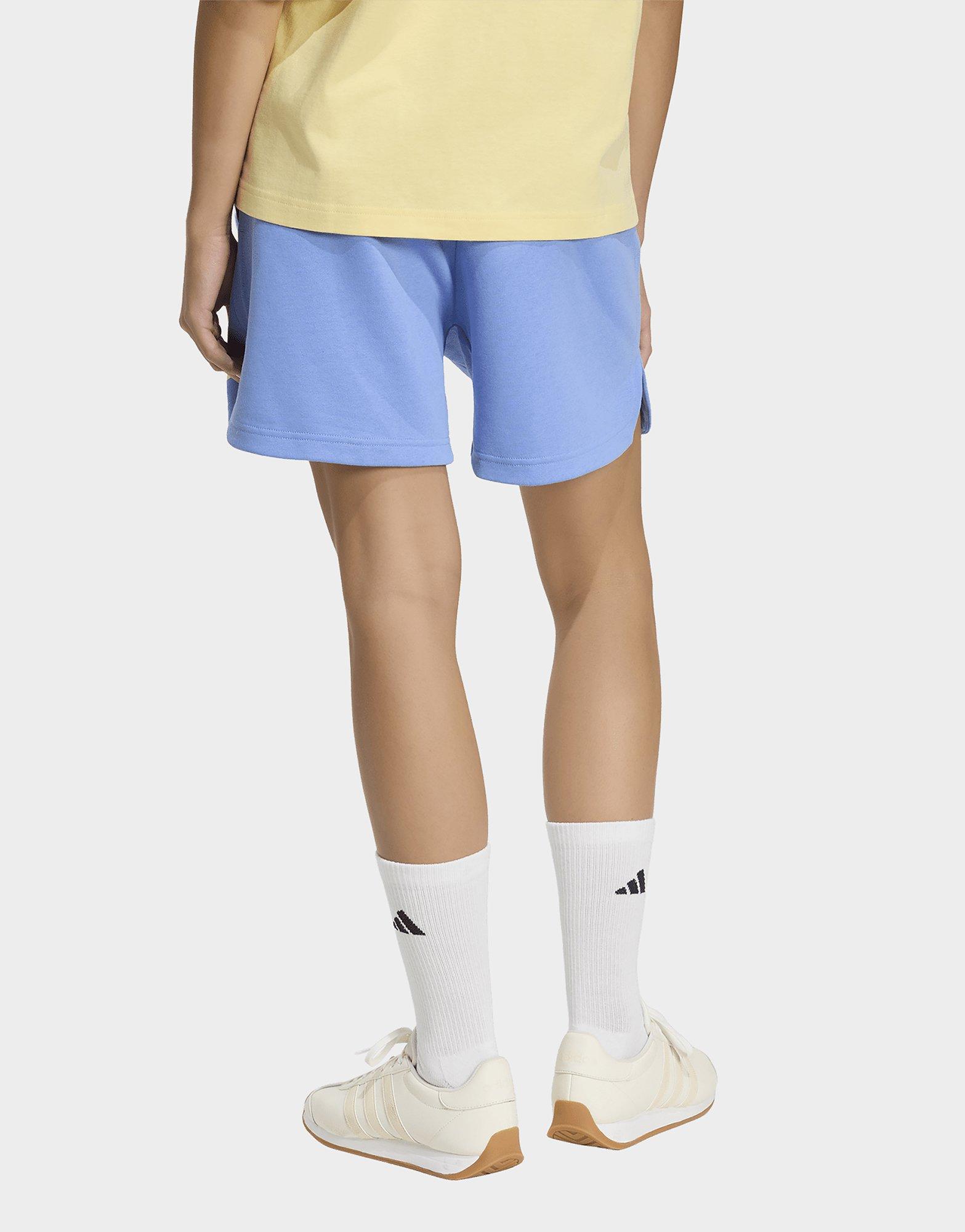 adidas 3 Stripes Studio Fleece Loose Shorts