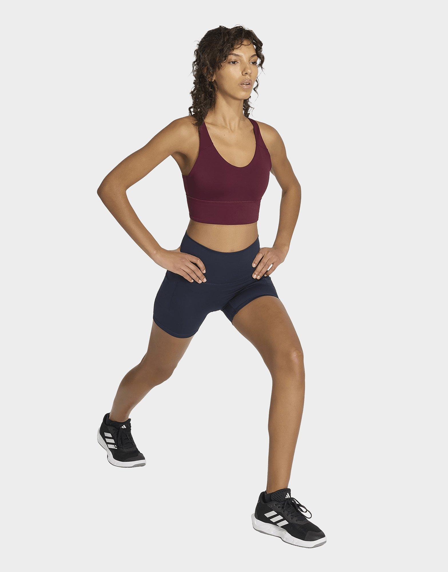 adidas Brassière 3 bandes Studio All Me Maintien léger