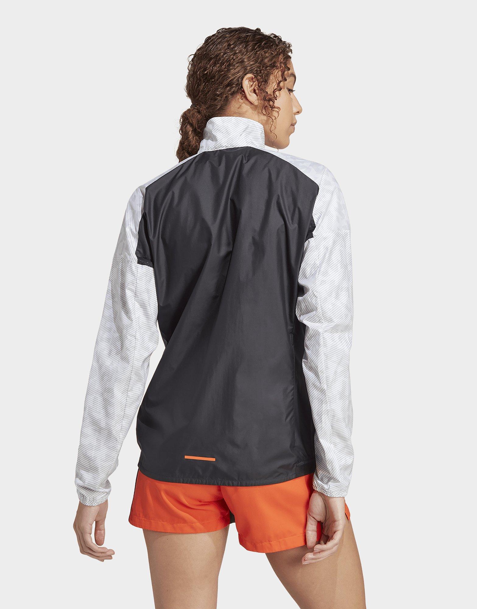 White adidas Terrex Trail Running Wind Jacket JD Sports UK