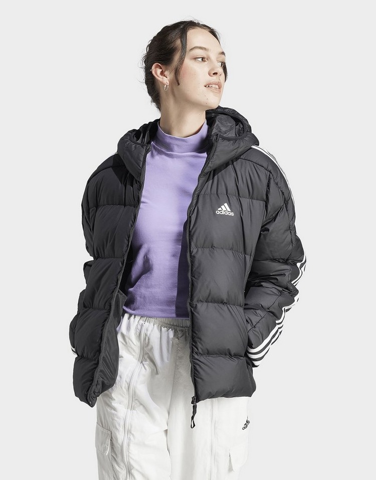 adidas Essentials 3-Stripes Mid Down Hooded Jacket