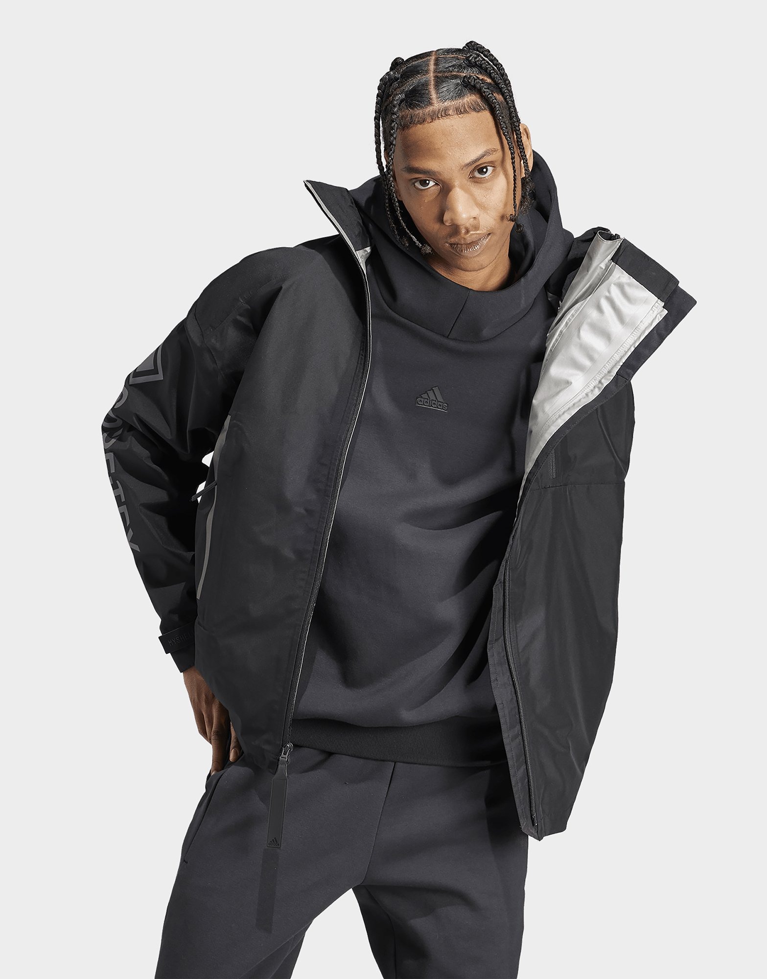 Black adidas MYSHELTER GORE-TEX Jacket | JD Sports UK