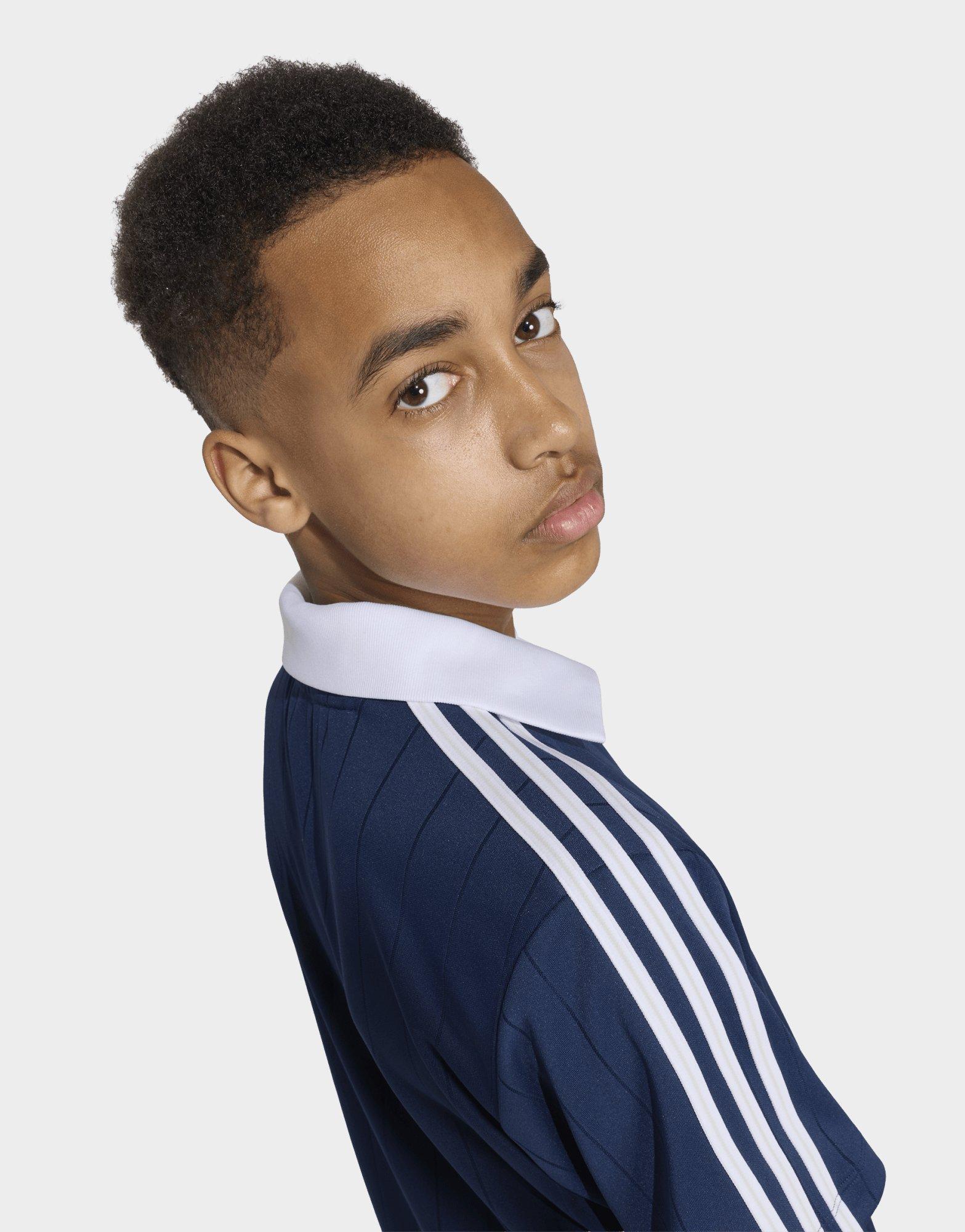 adidas Locker Geschnittenes Nadelstreifen-poloshirt