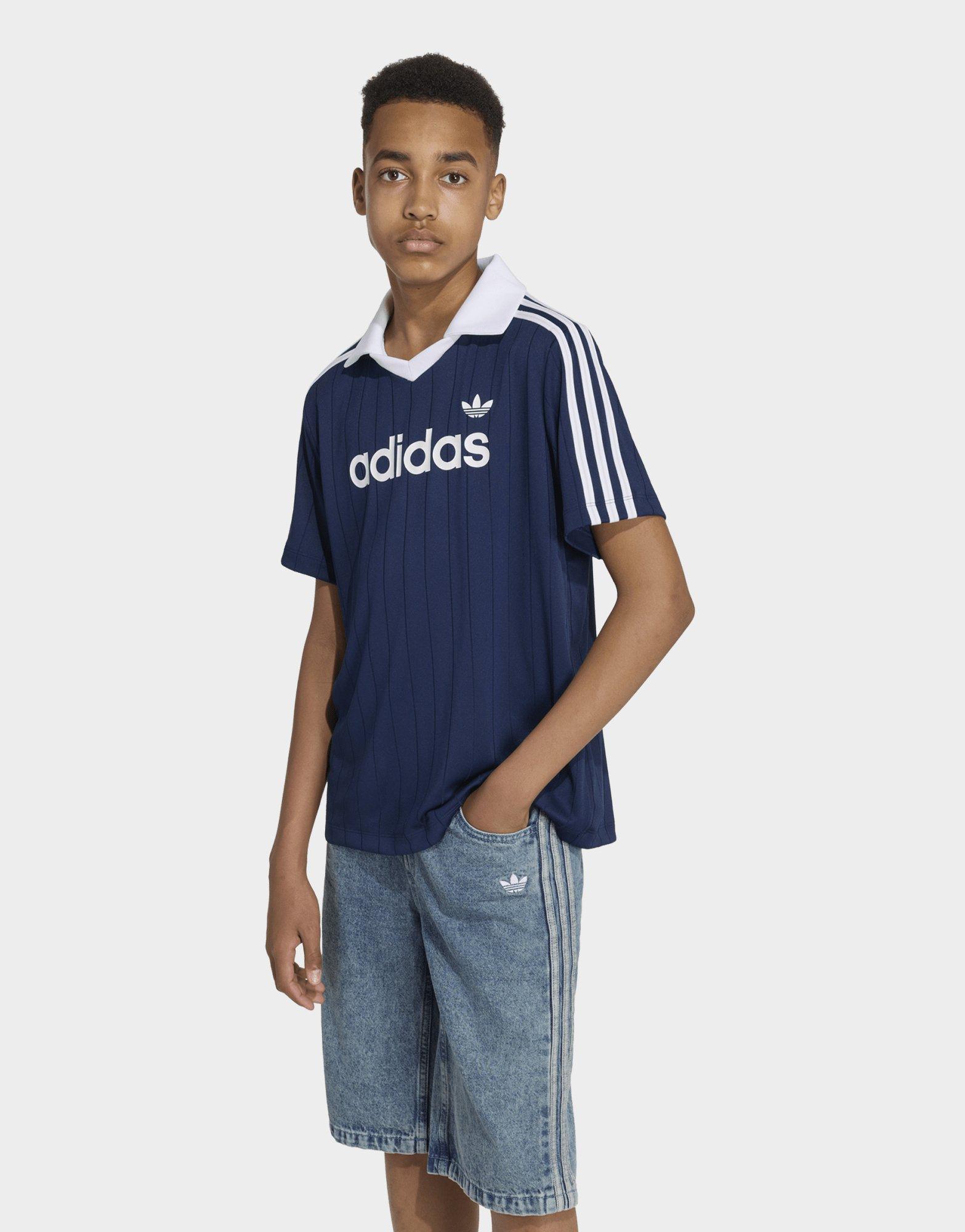 adidas Polo Ampia Pinstripe