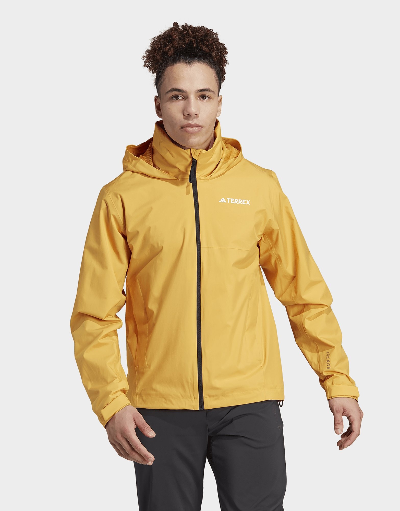 Yellow adidas Terrex Multi RAIN.RDY 2-Layer Rain Jacket | JD Sports UK