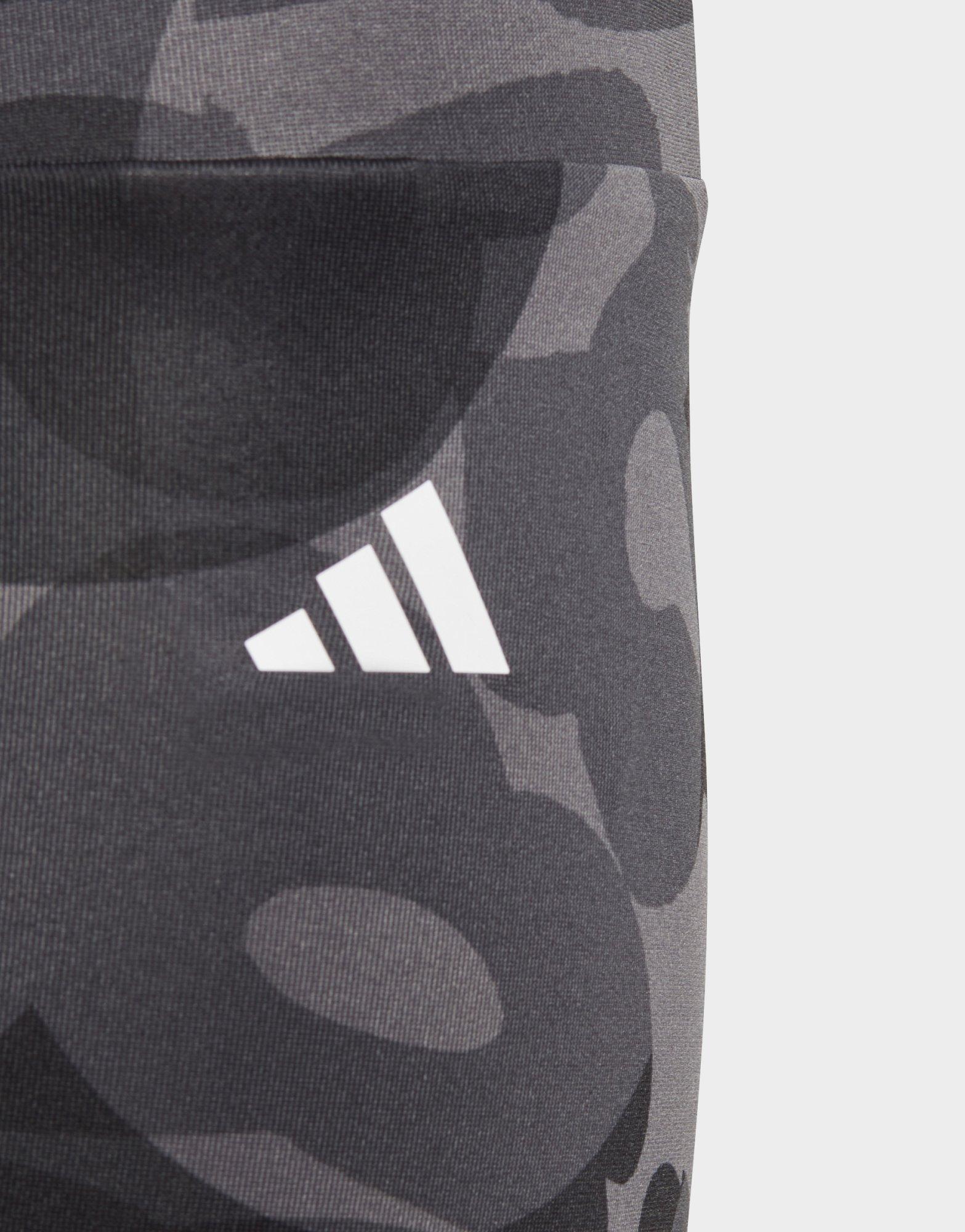 Black adidas Essentials AEROREADY Seasonal Print High-Waist 7/8 Leggings  Kids