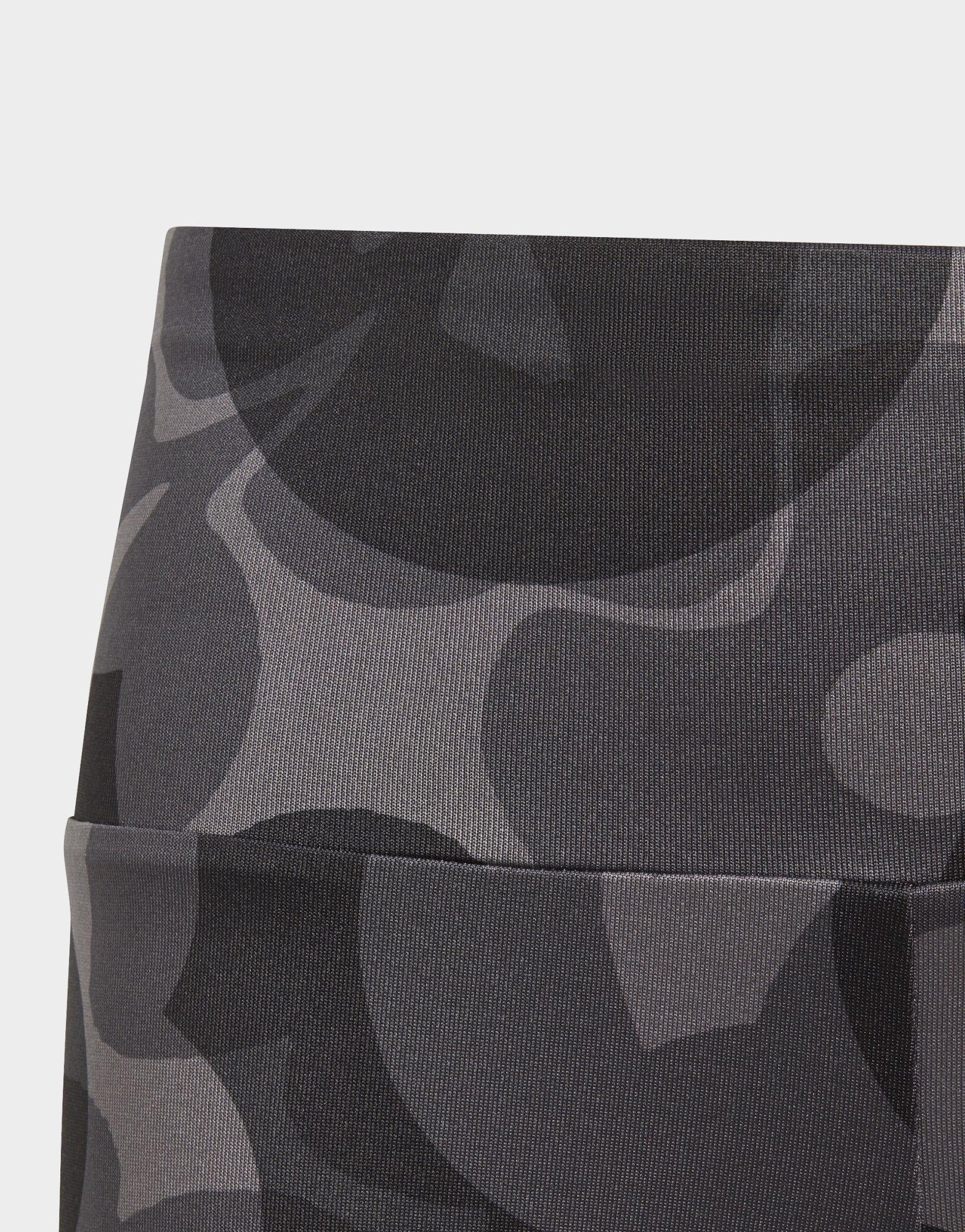 Black adidas Essentials AEROREADY Seasonal Print High-Waist 7/8 Leggings  Kids