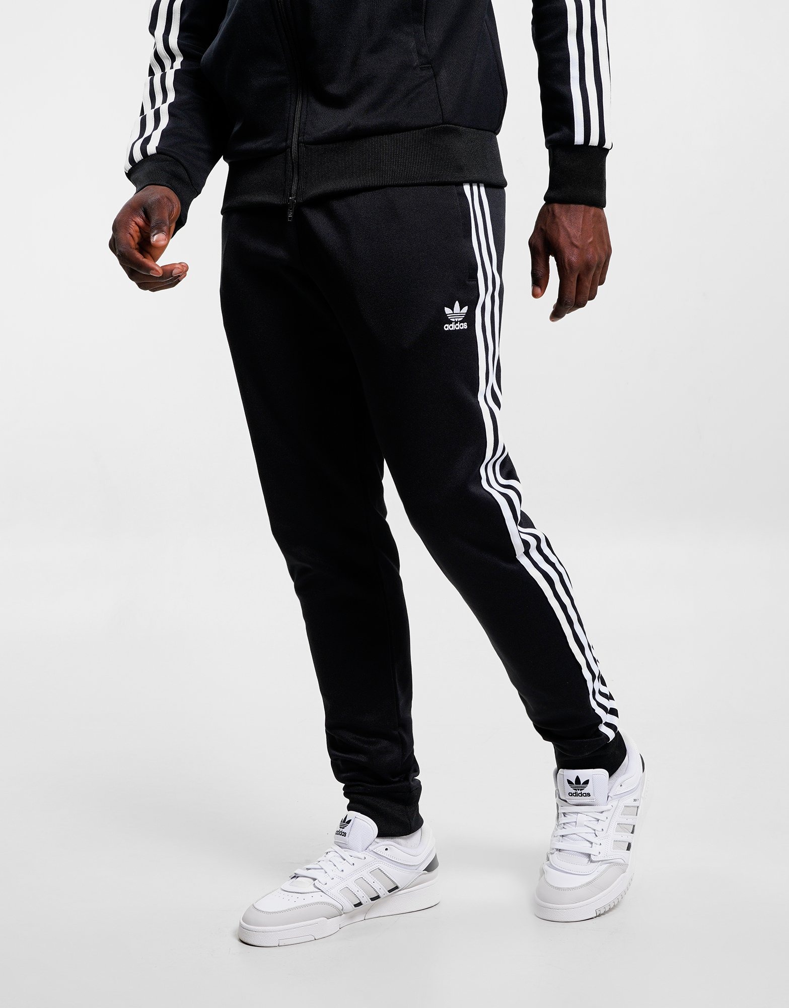 track pants black adidas