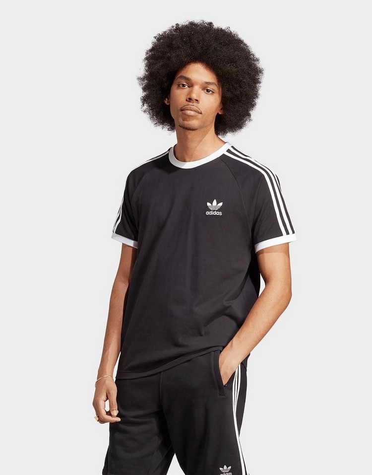 Black adidas 3-Stripes California T-Shirt | JD Sports UK