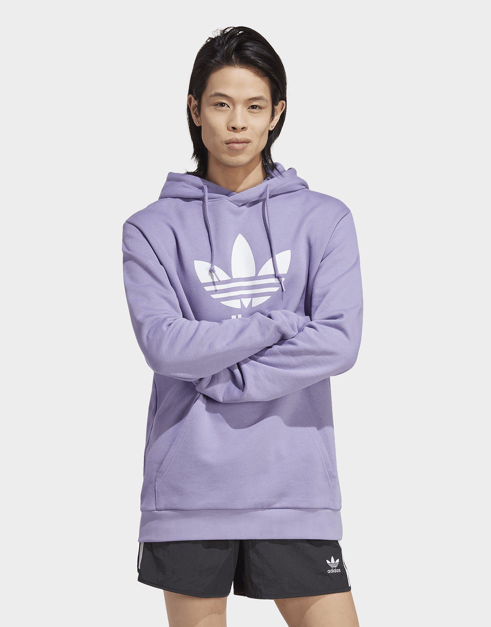 Purple adidas Originals TREFOIL HOODIE | JD Sports UK