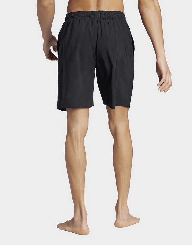 Black adidas Solid CLX Classic-Length Swim Shorts | JD Sports UK