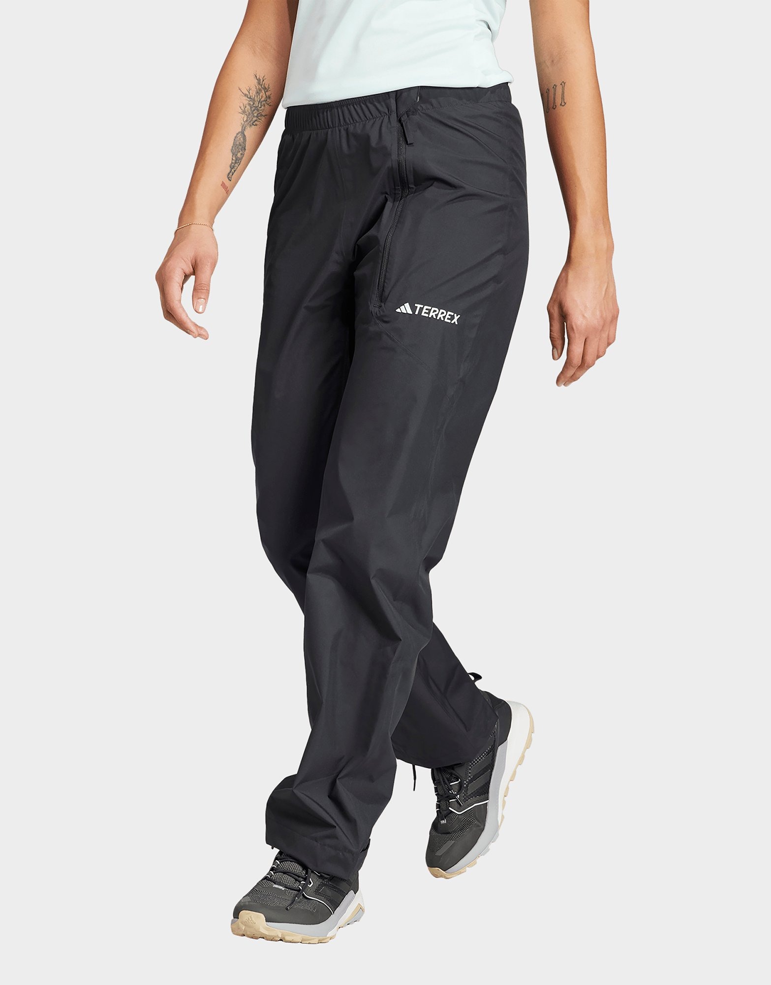 Black adidas Terrex Multi RAIN.RDY 2-Layer Rain Pants | JD Sports UK