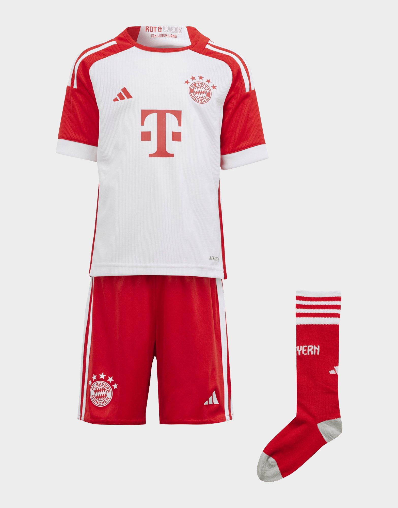 adidas FC Bayern München 23/24 Mini-Heimausrüstung Weiss