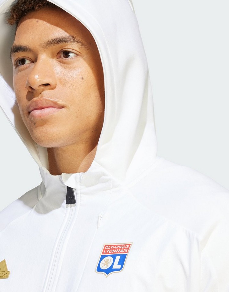 adidas Olympique Lyonnais Designed for Gameday Full-Zip Hoodie