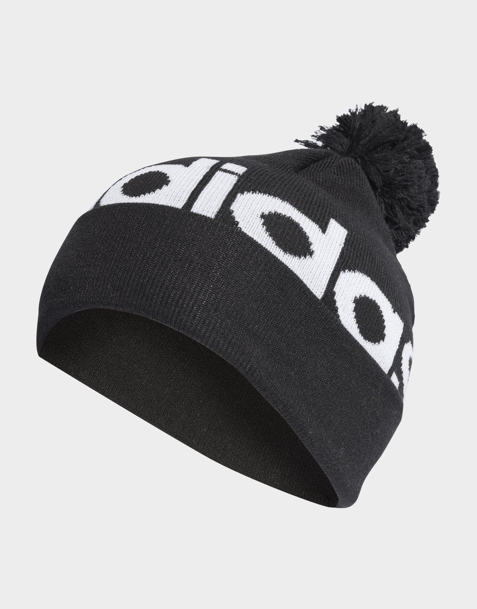 Black adidas Pompom Beanie JD Sports UK