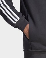 adidas Veste à capuche entièrement zippée molleton 3 bandes Essentials