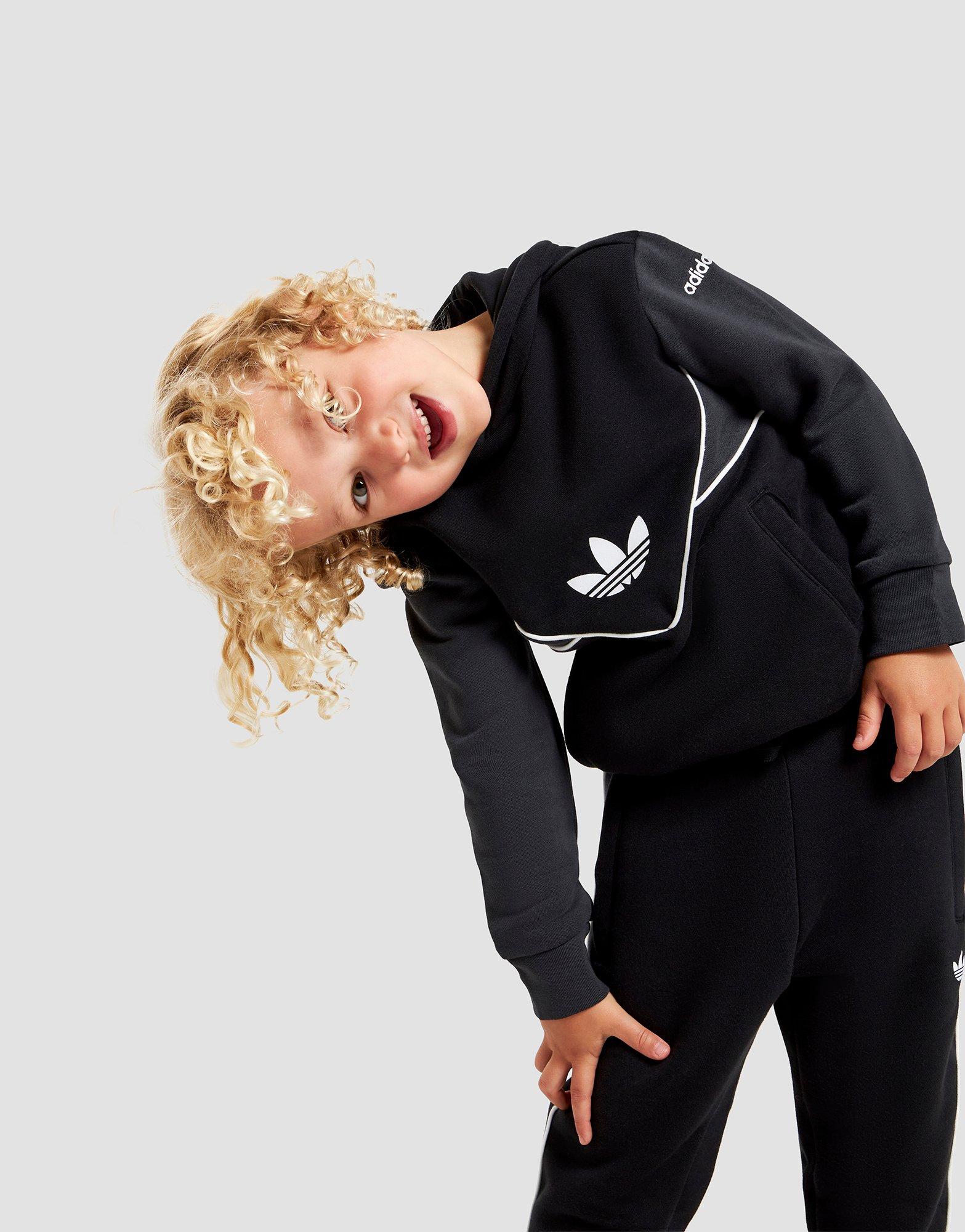 Black adidas Originals Adicolor Hoodie Tracksuit Children's - JD