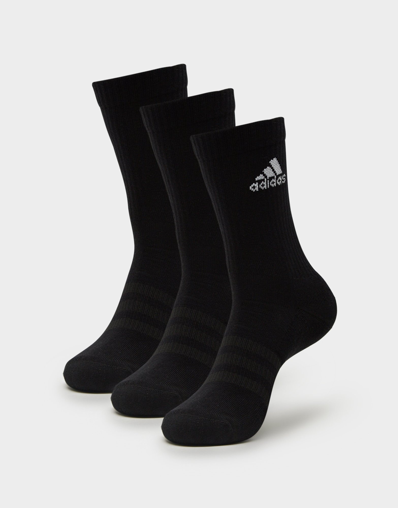 Black adidas Crew Socks 3 Pack JD Sports