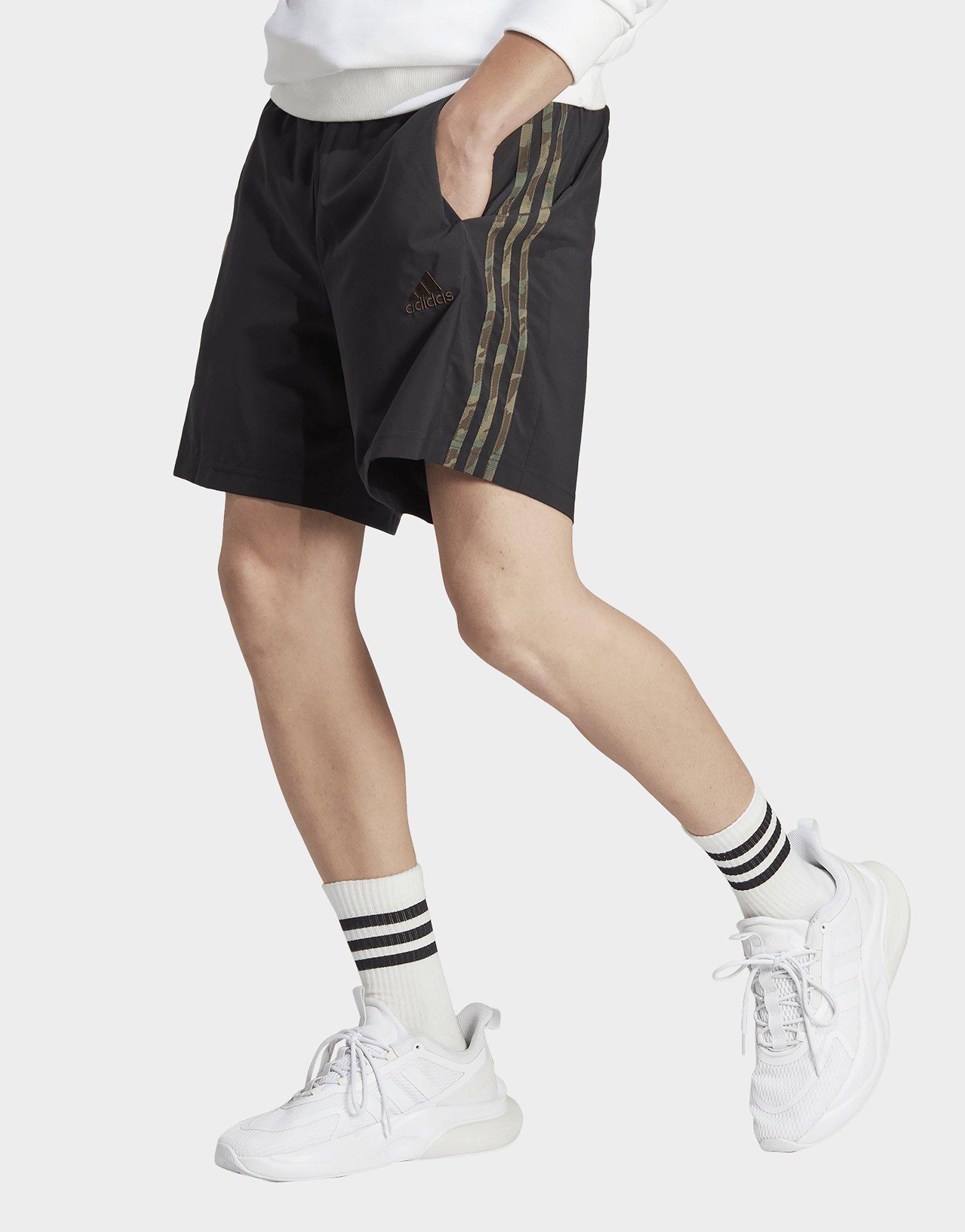 adidas Originals 3-Stripes shorts in black