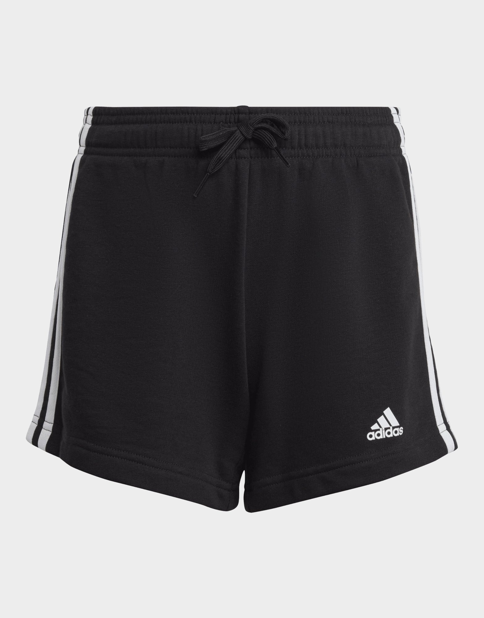 Black adidas Essentials 3Stripes Shorts JD Sports UK