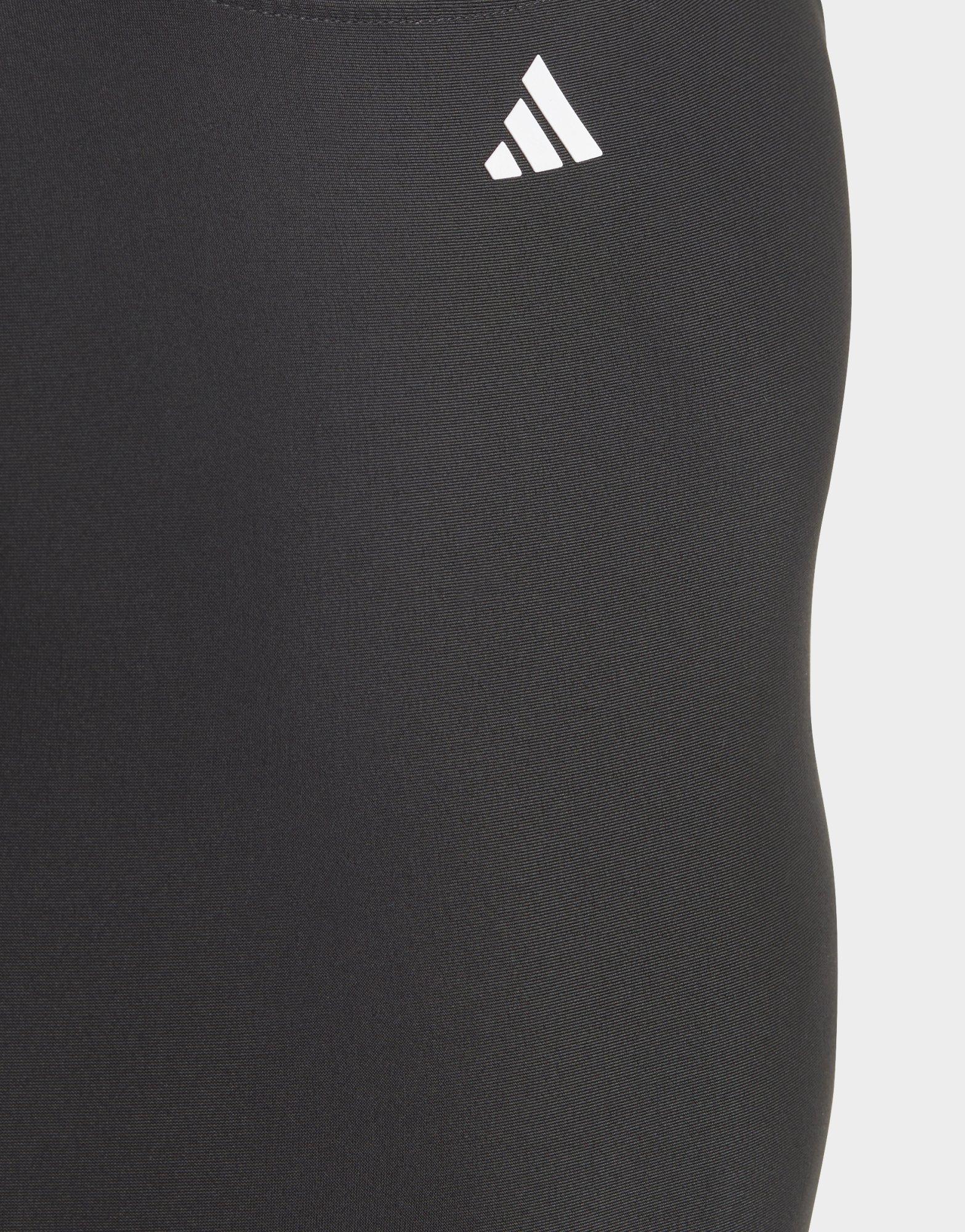 Black adidas Cut 3Stripes Swimsuit JD Sports UK