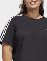 adidas Essentials 3-Stripes Single Jersey Crop Top (Plus Size)